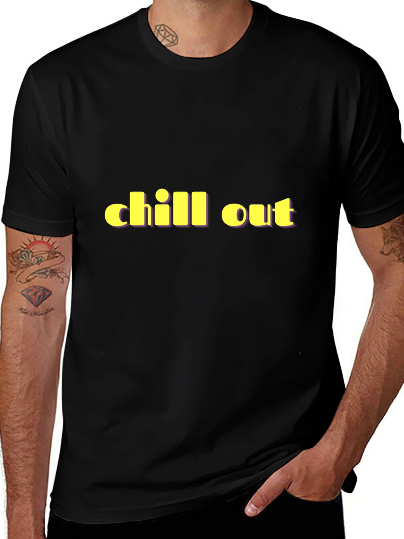Chill Out Black T-Shirt