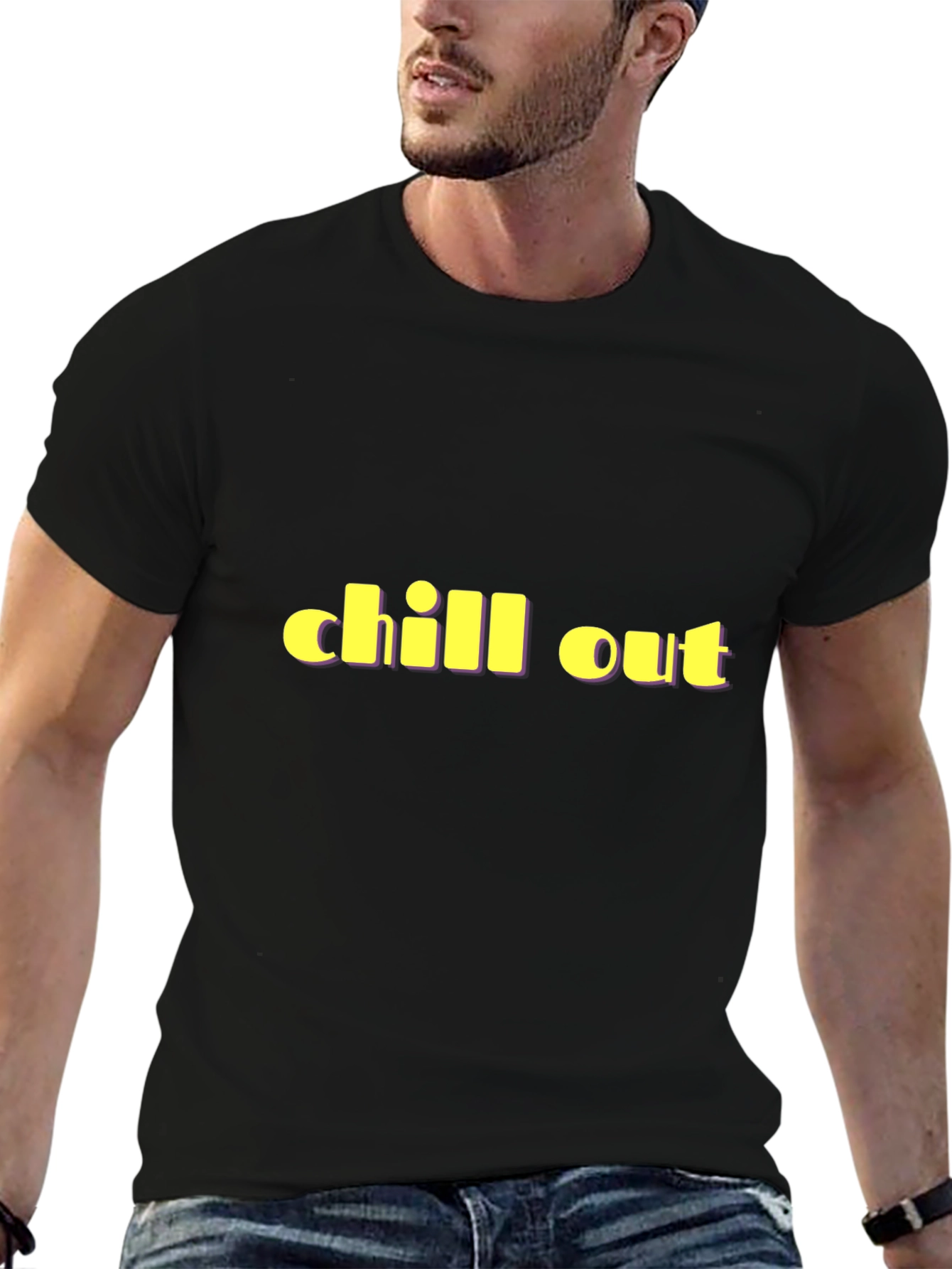 Chill Out Black T-Shirt