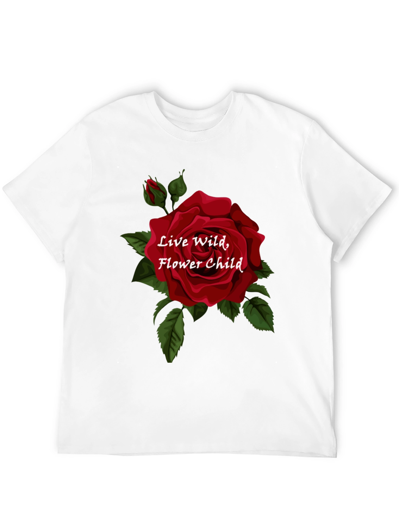 Live Wild Flower Child Graphic Tee - Black