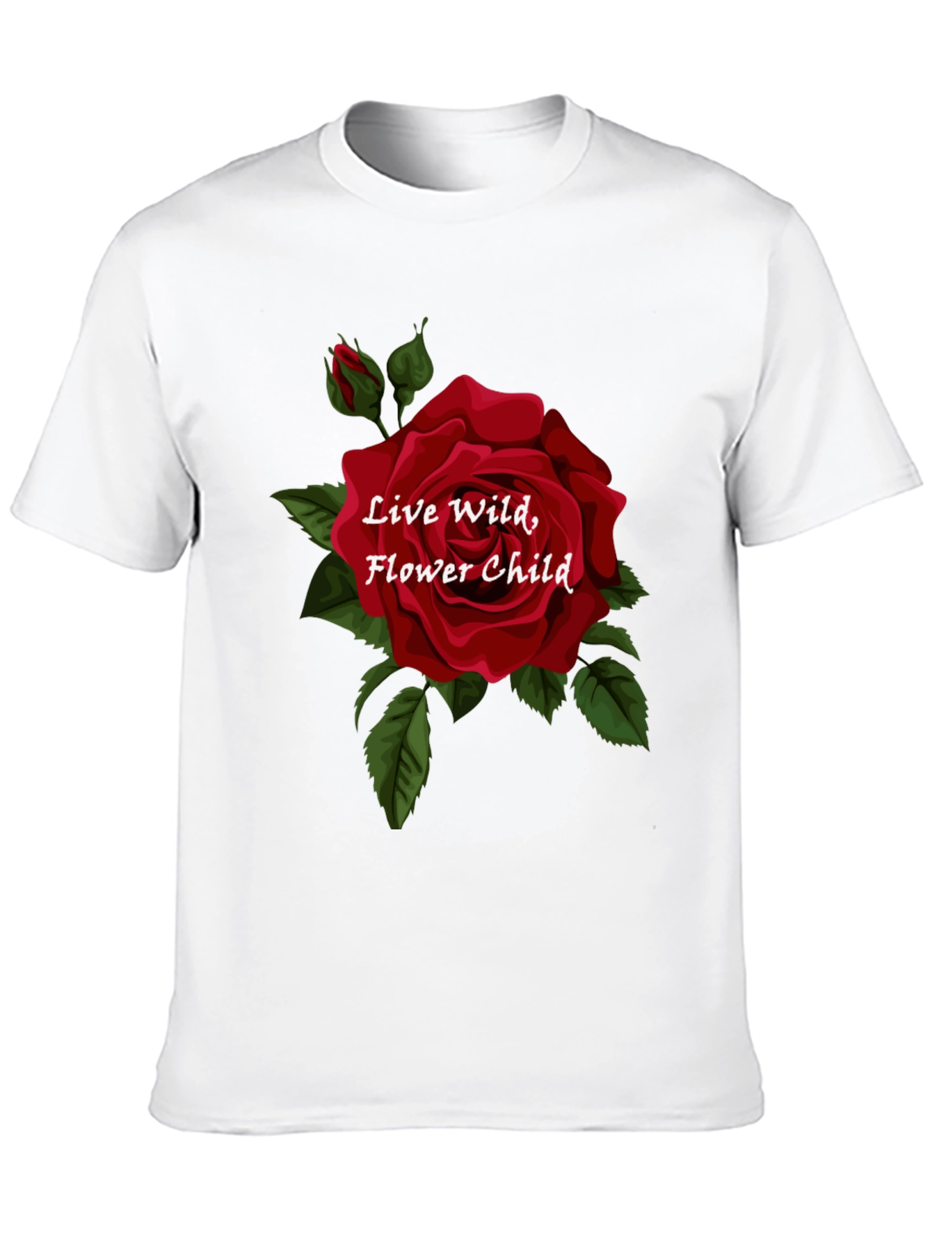 Live Wild Flower Child Graphic Tee - Black