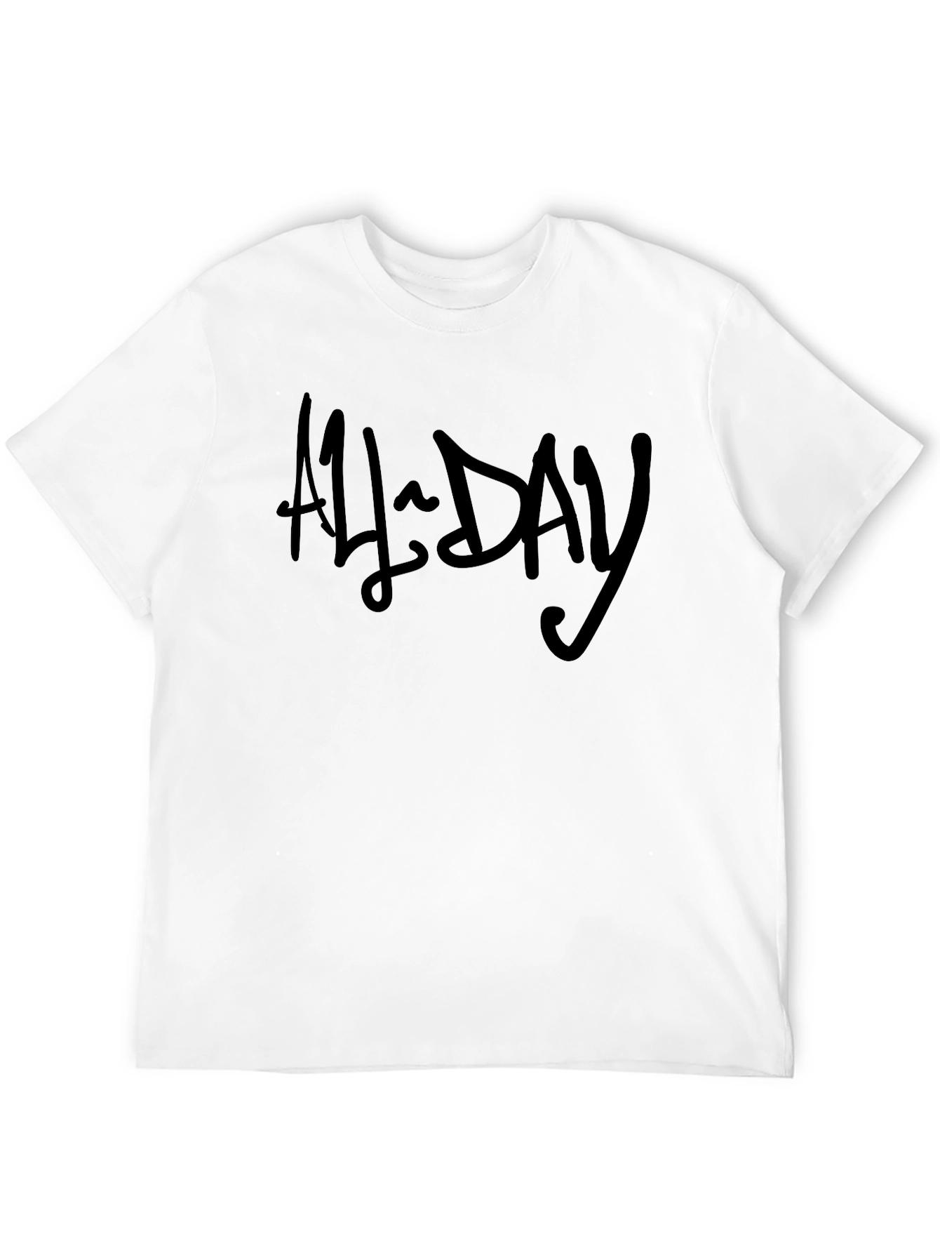 All Day Black Graphic T-Shirt