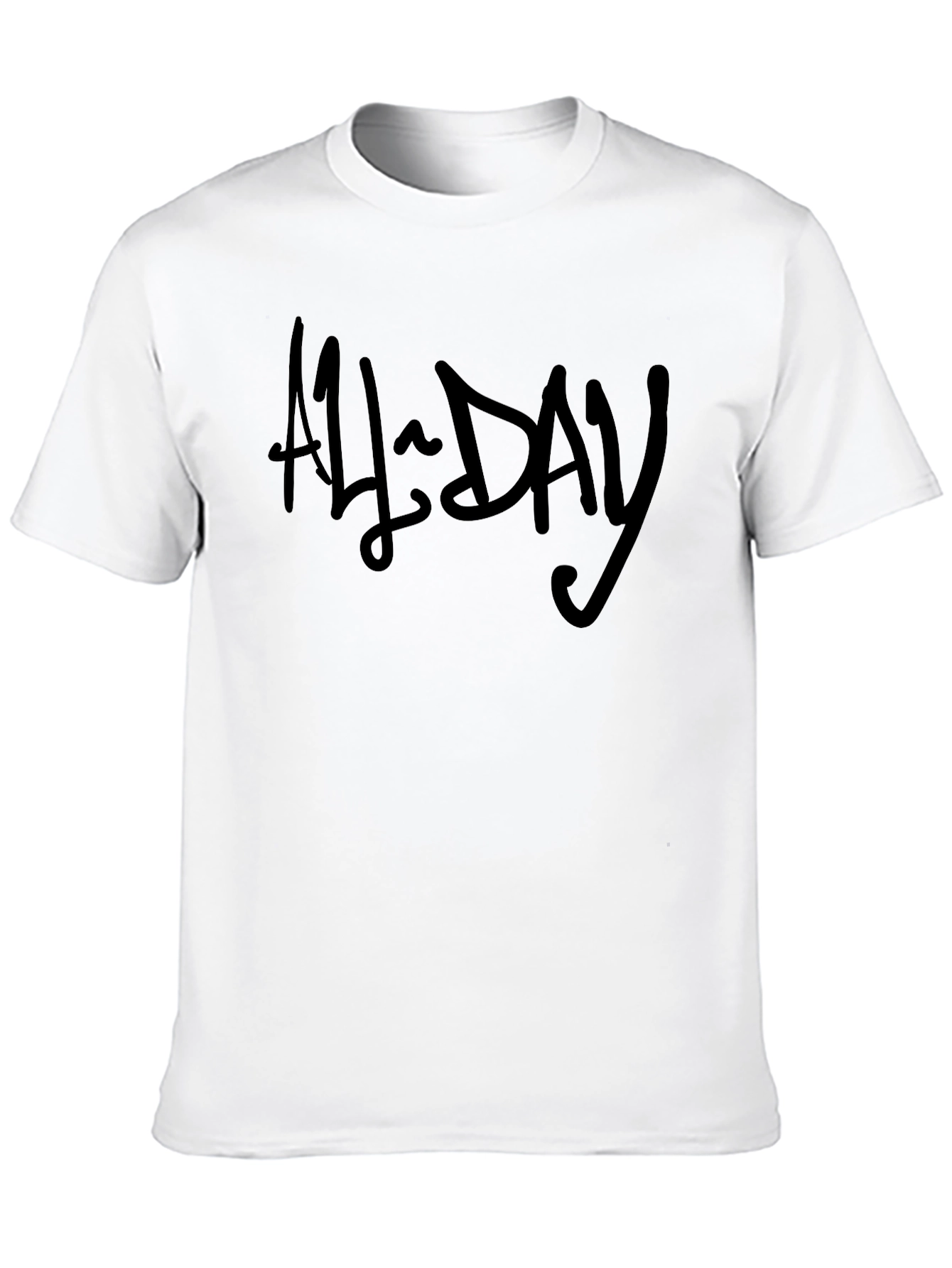 All Day Black Graphic T-Shirt