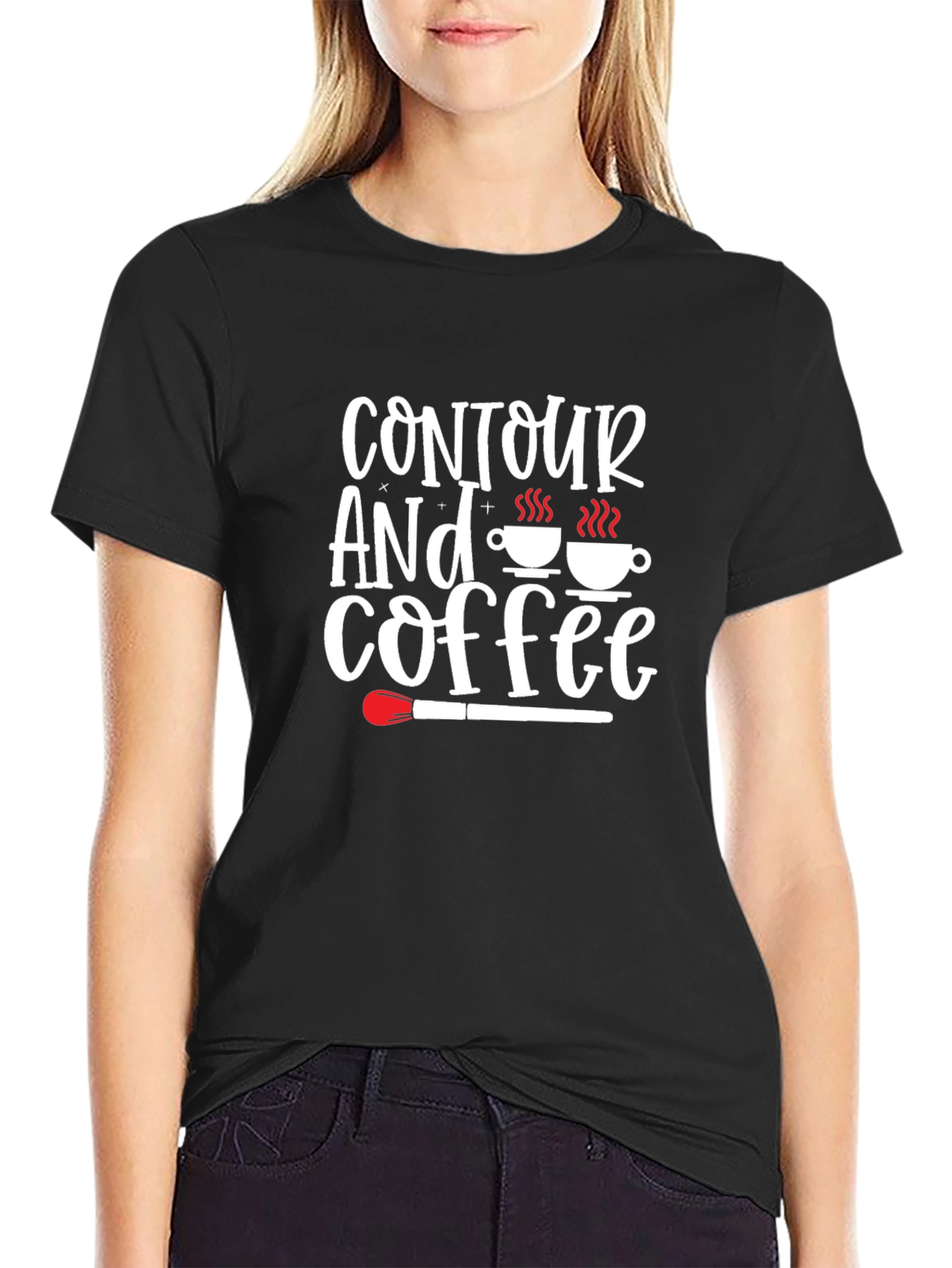 Contour and Coffee Graphic Tee - Stylish & Trendy