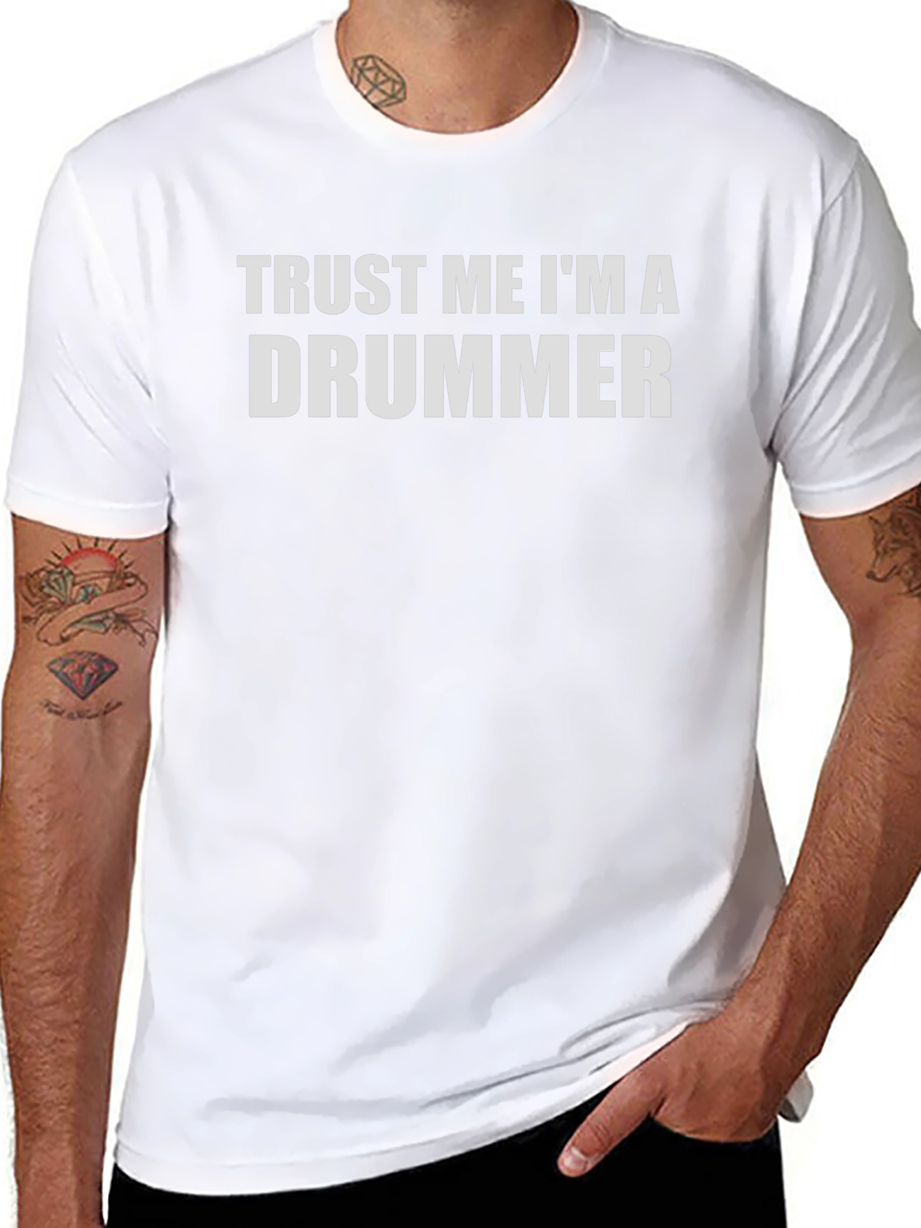 Trust Me Im A Drummer Black T-Shirt