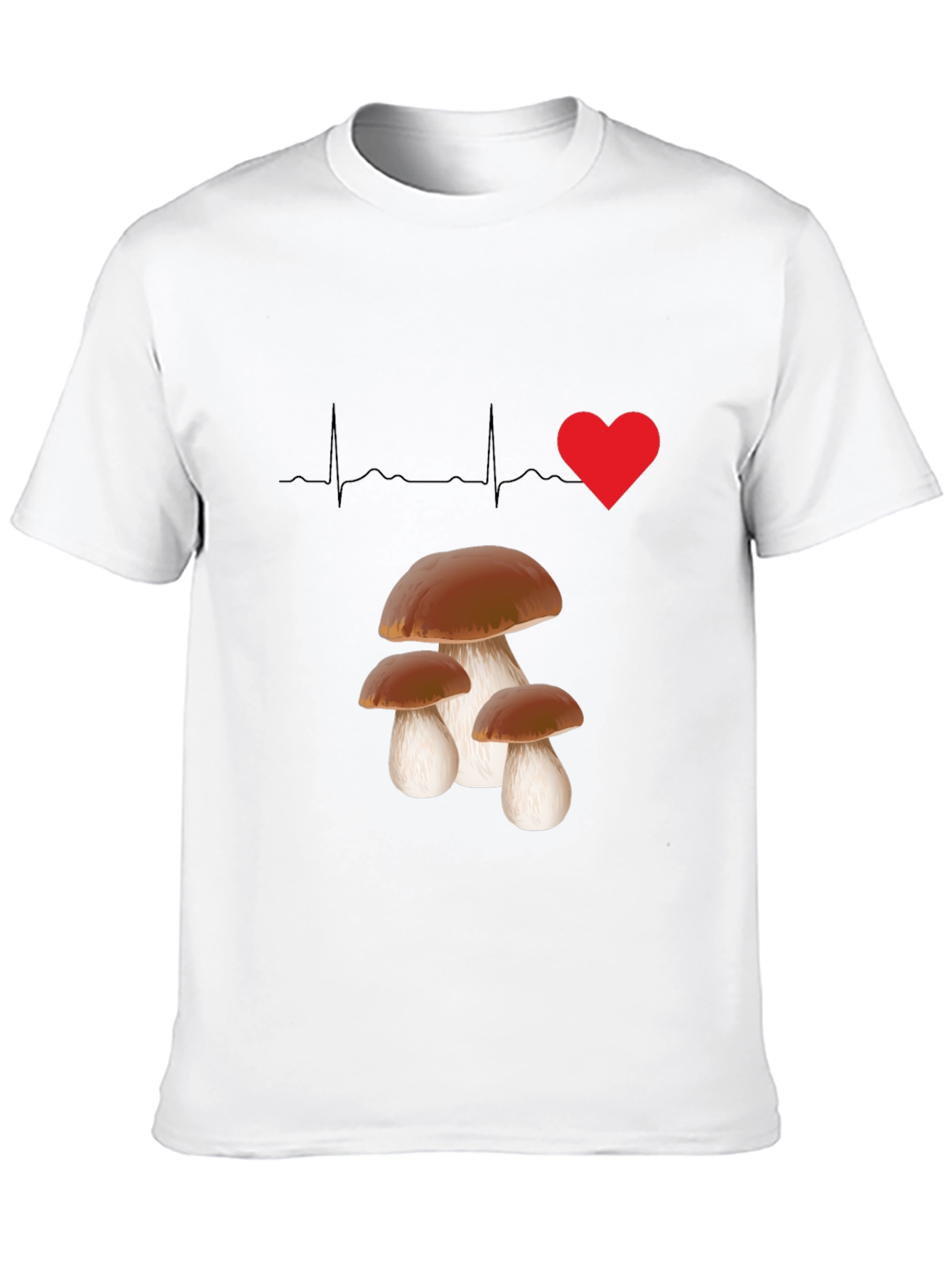 Mushroom Lover T-Shirt - Heartbeat Design
