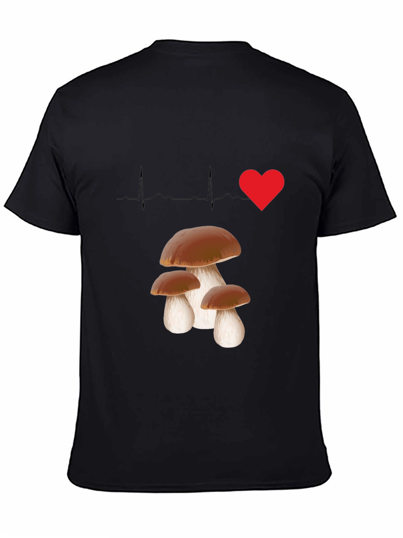 Mushroom Lover T-Shirt - Heartbeat Design