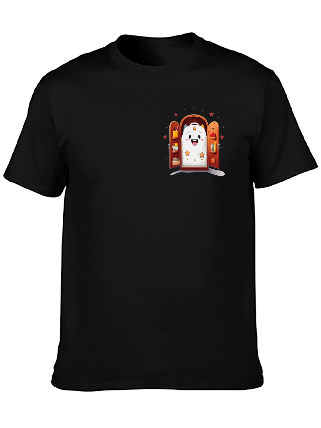 Whimsical Wardrobe Graphic Tee - Comfy Black T-Shirt
