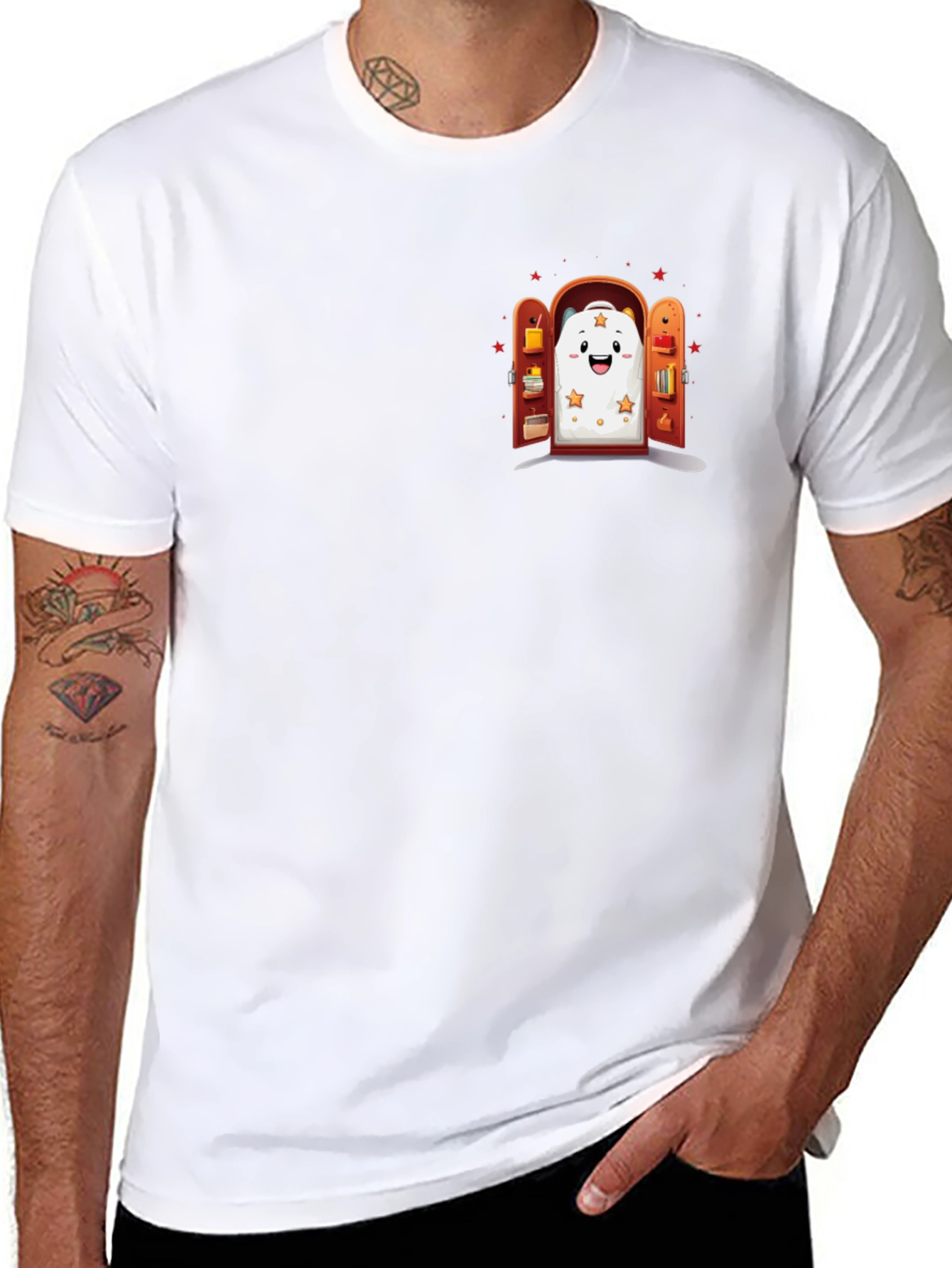Whimsical Wardrobe Graphic Tee - Comfy Black T-Shirt