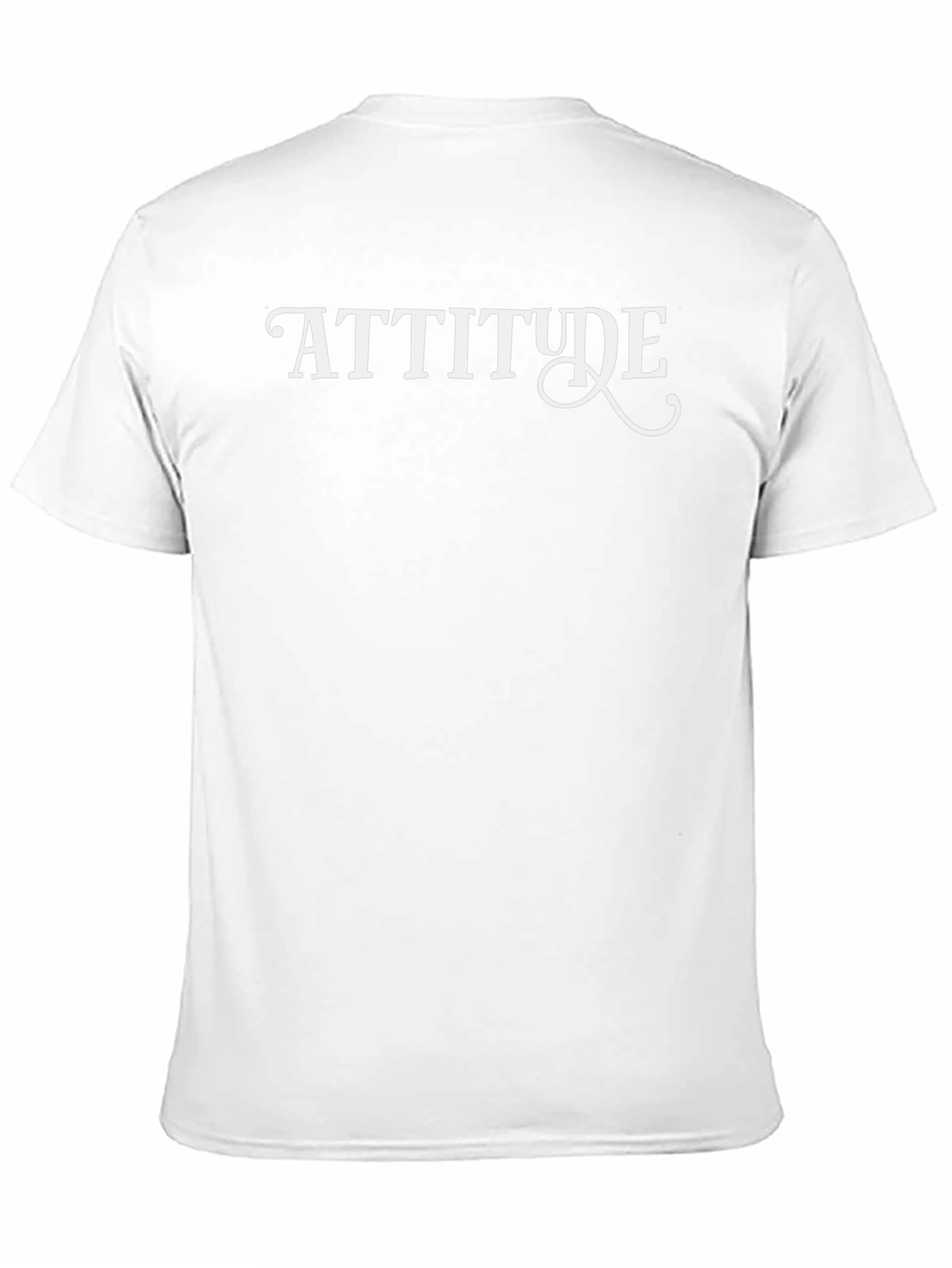 Attitude Graphic Print Black T-Shirt