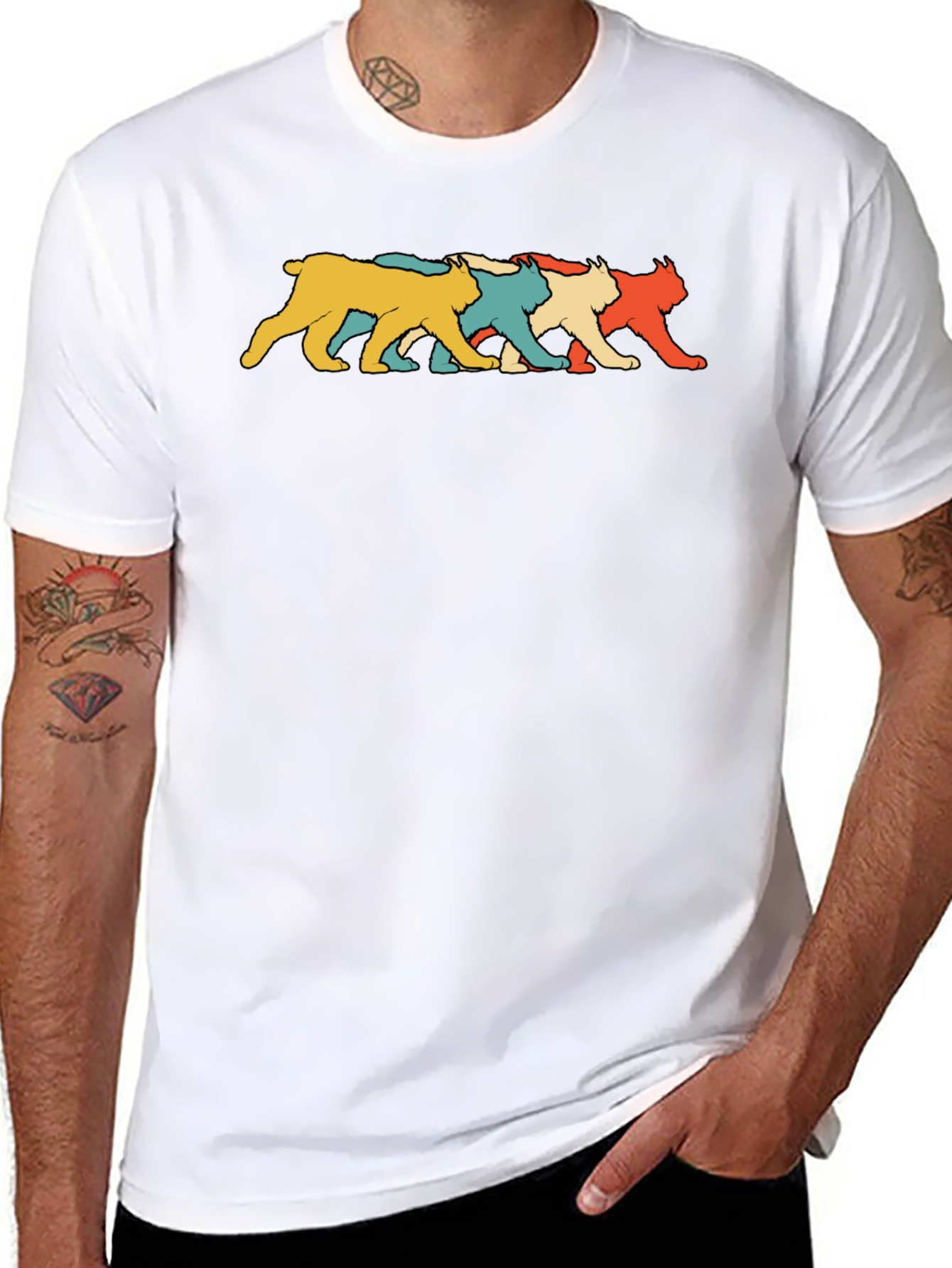 Retro Lynx T-Shirt - Soft Cotton Tee