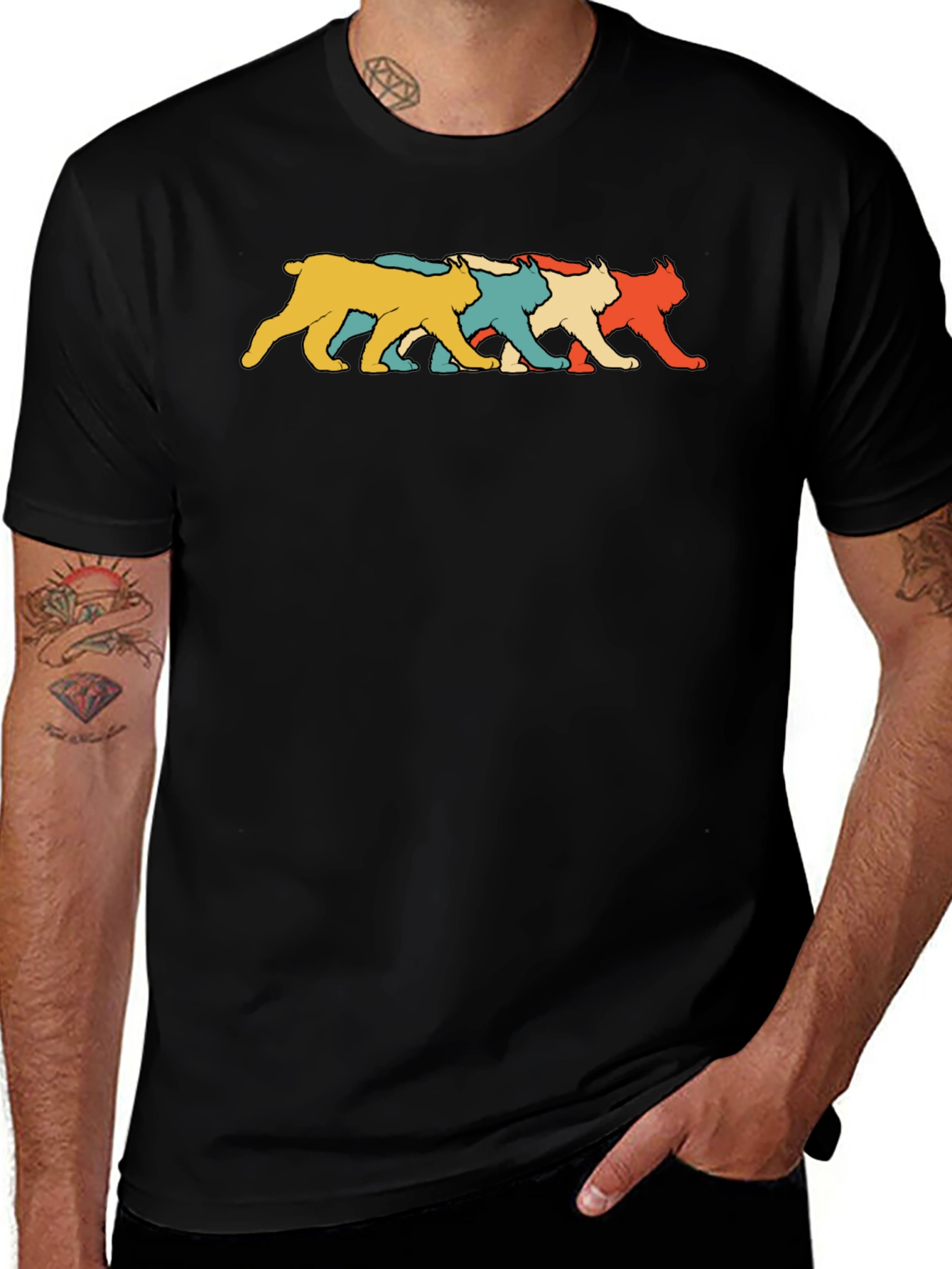 Retro Lynx T-Shirt - Soft Cotton Tee
