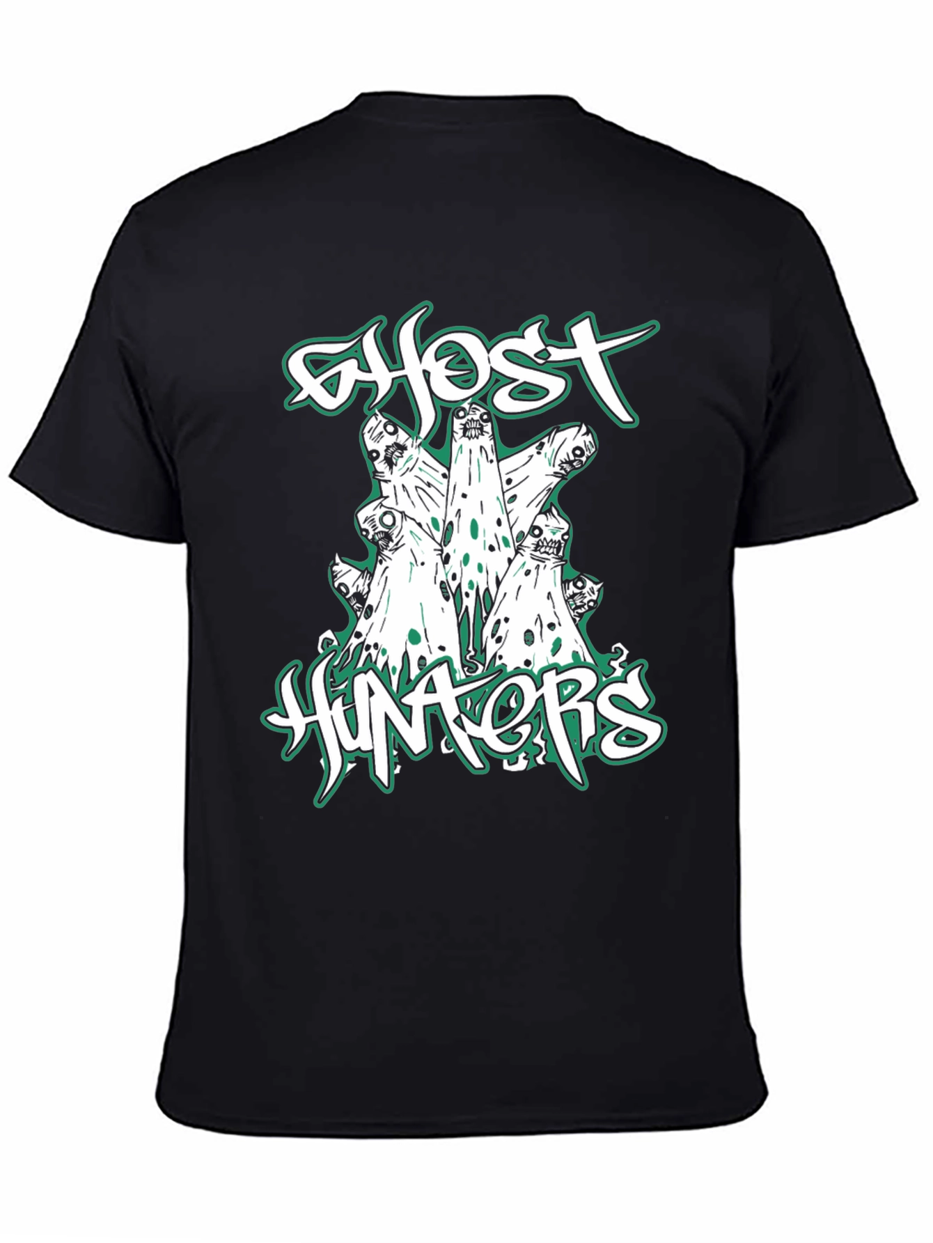 Ghost Hunters T-Shirt - Spooky & Stylish Black Tee