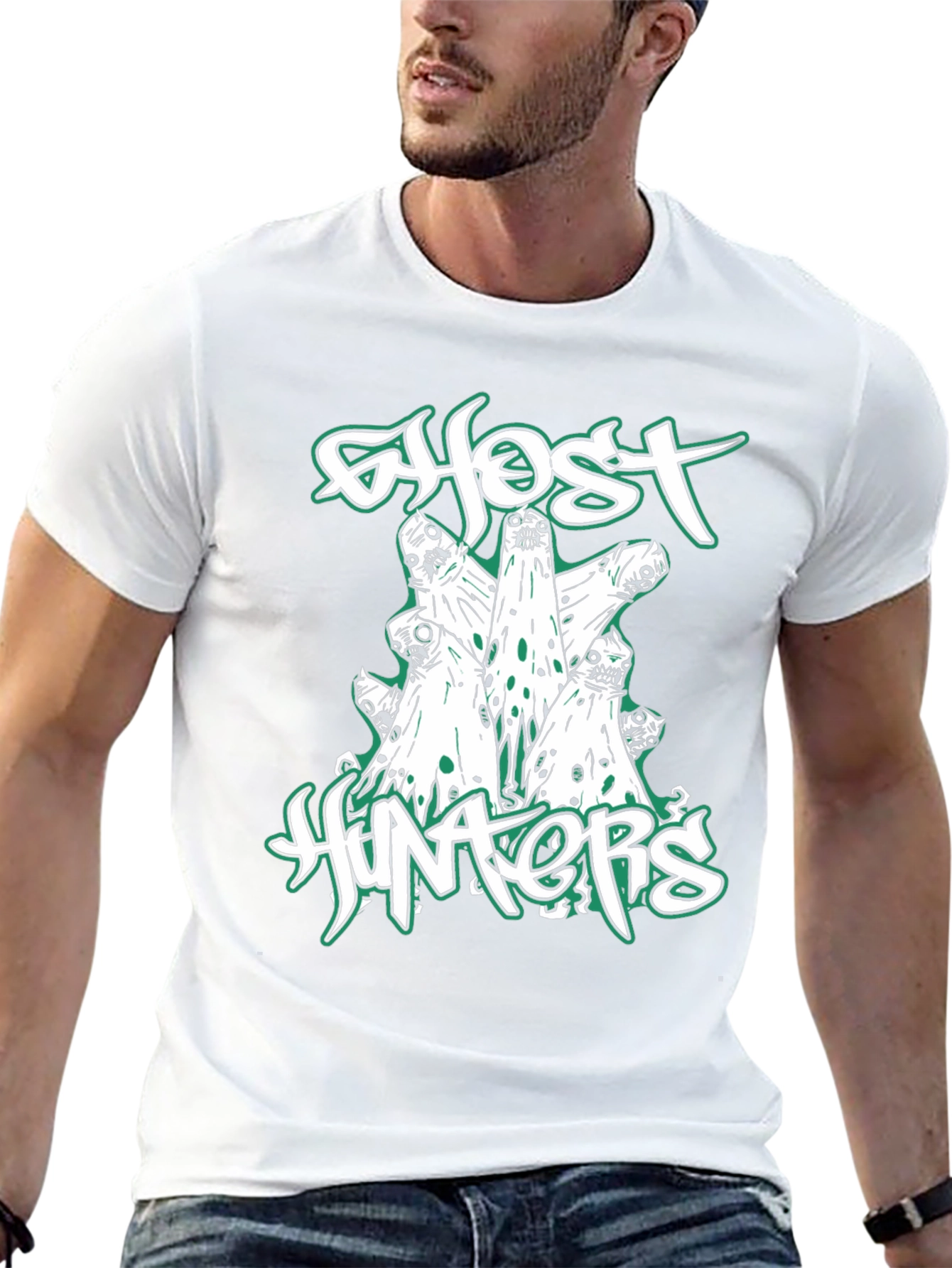 Ghost Hunters T-Shirt - Spooky & Stylish Black Tee