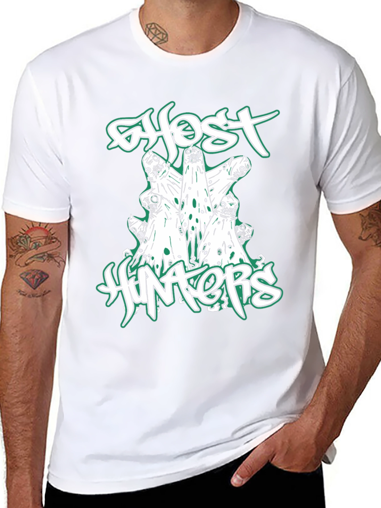 Ghost Hunters T-Shirt - Spooky & Stylish Black Tee