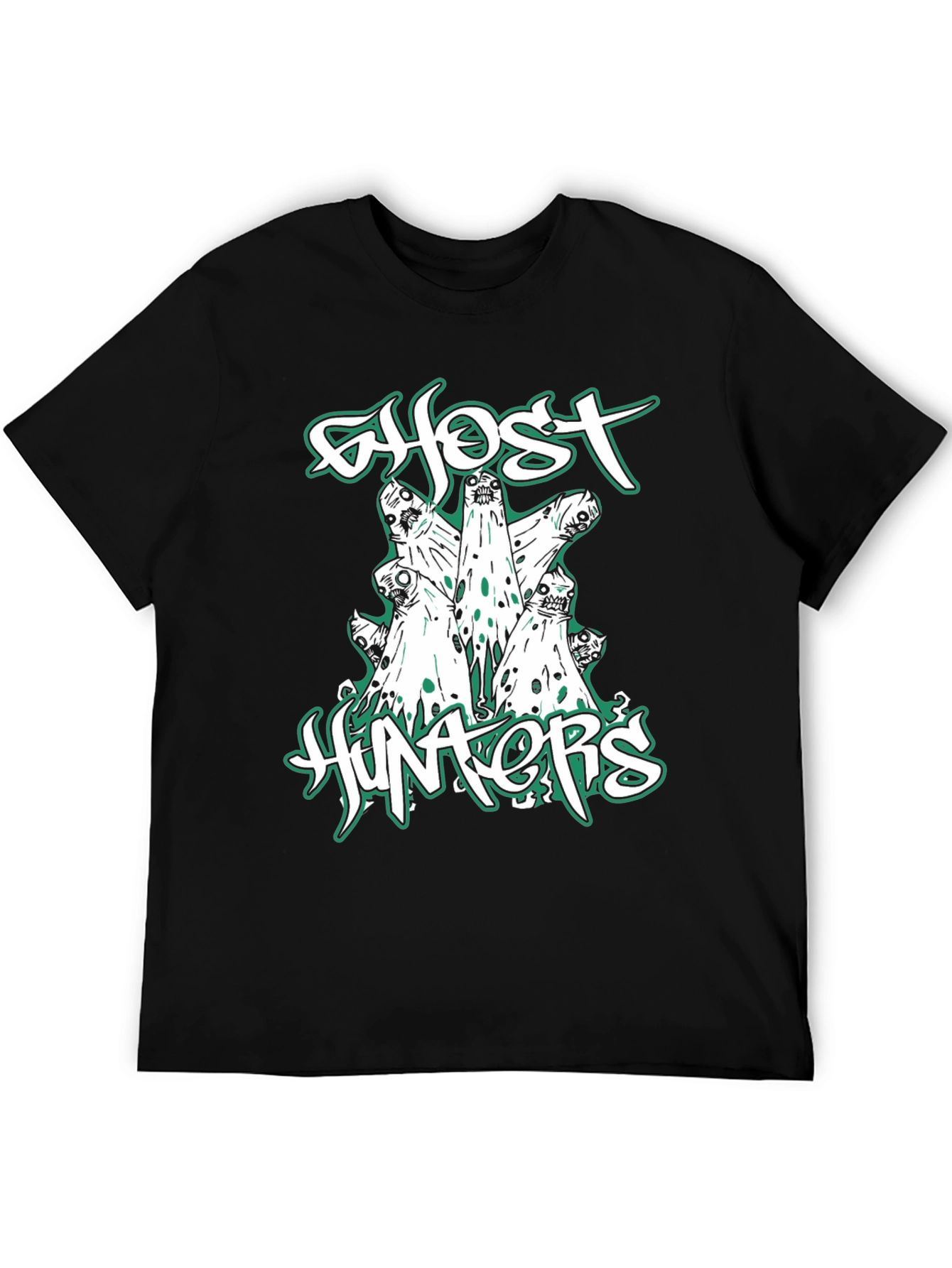Ghost Hunters T-Shirt - Spooky & Stylish Black Tee
