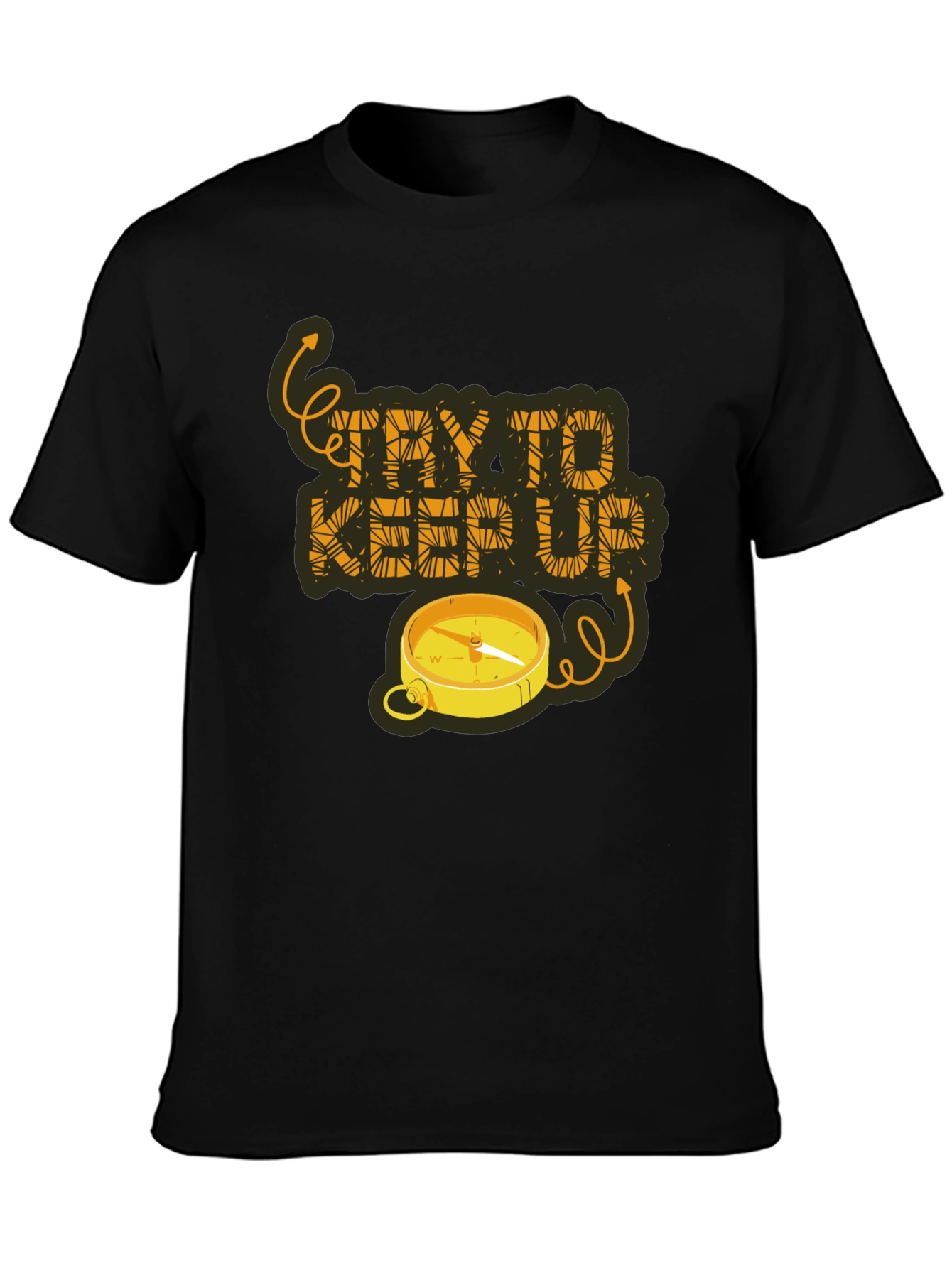 Try To Keep Up Compass Graphic Tee