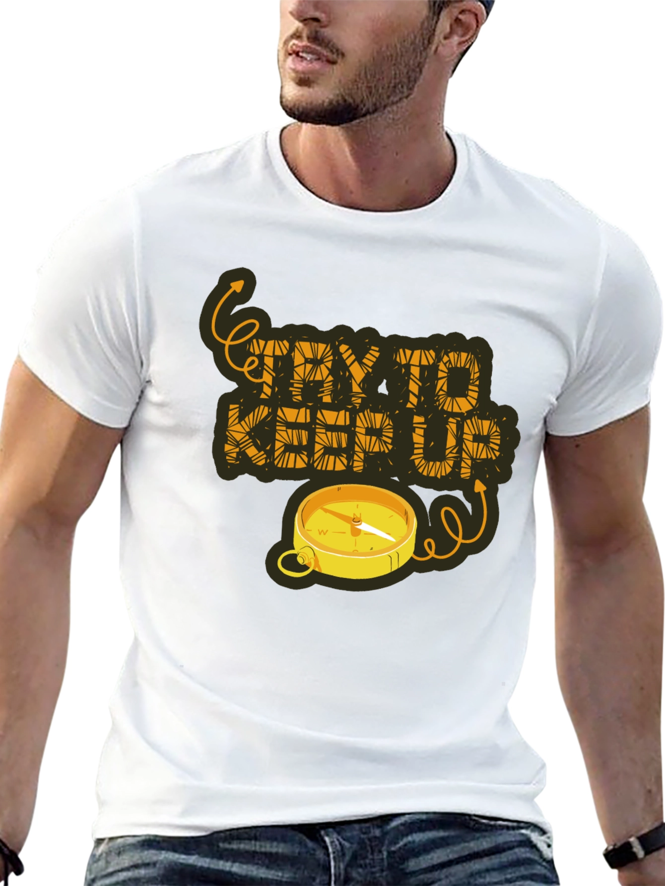 Try To Keep Up Compass Graphic Tee