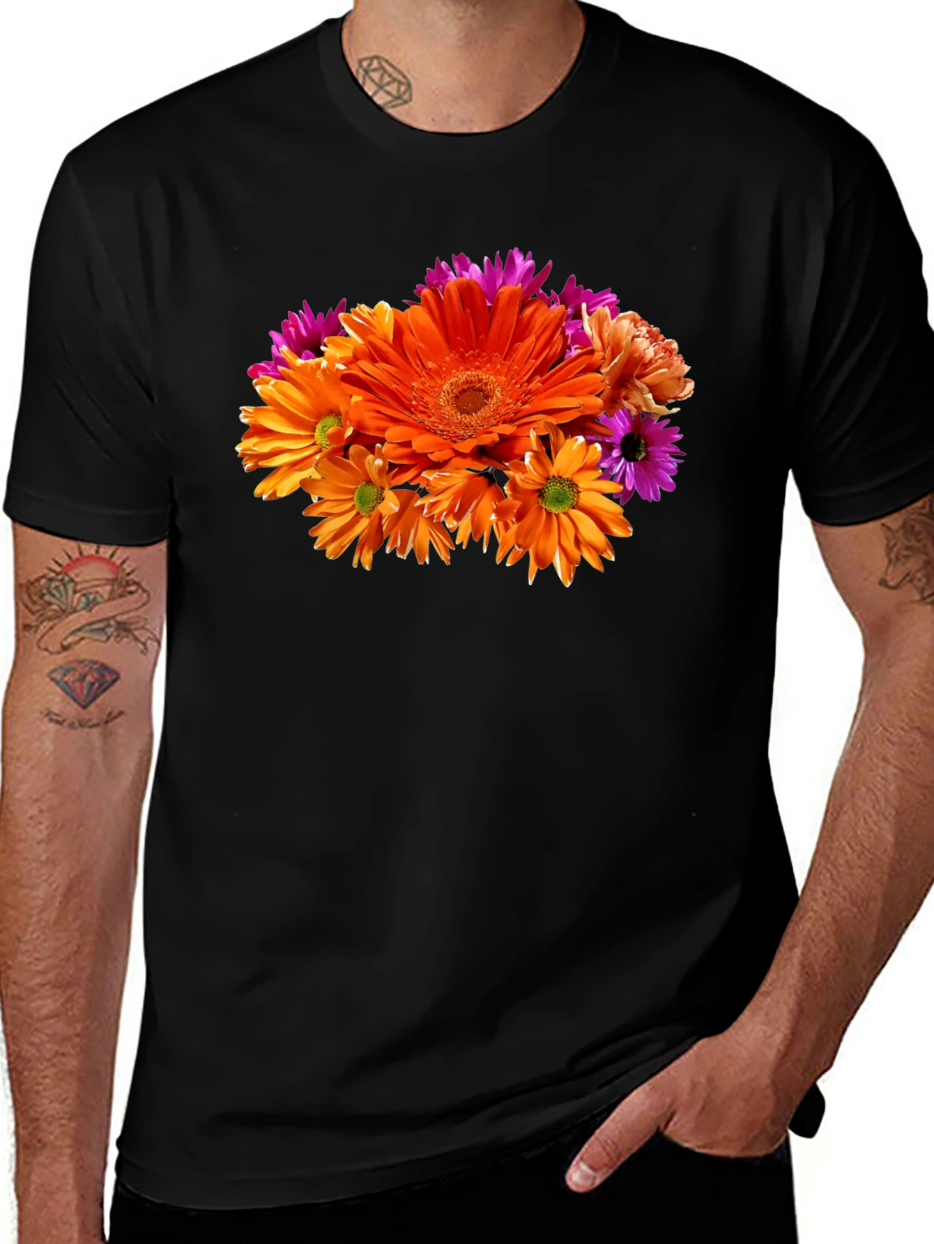 Floral Print T-Shirt - Vibrant and Stylish!