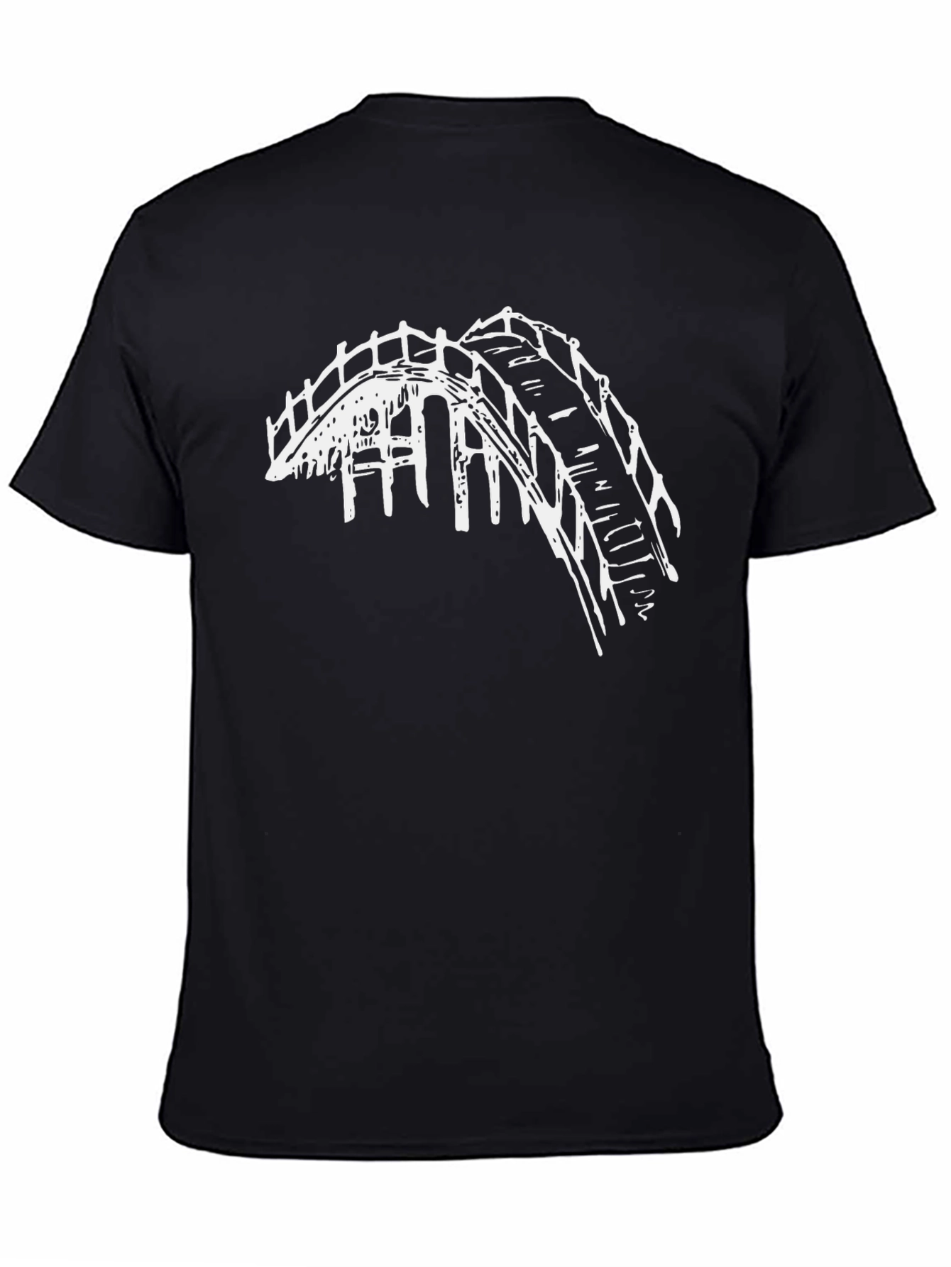 Architectural Bridge Graphic Tee - Black