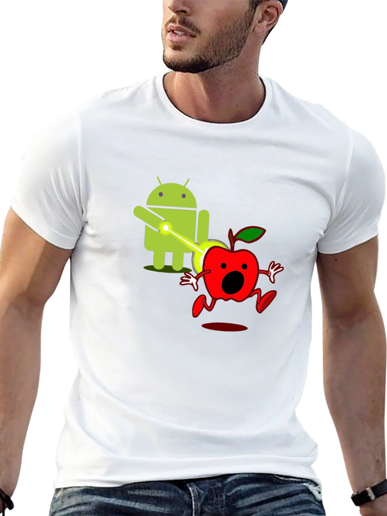 Android vs Apple Funny T-Shirt