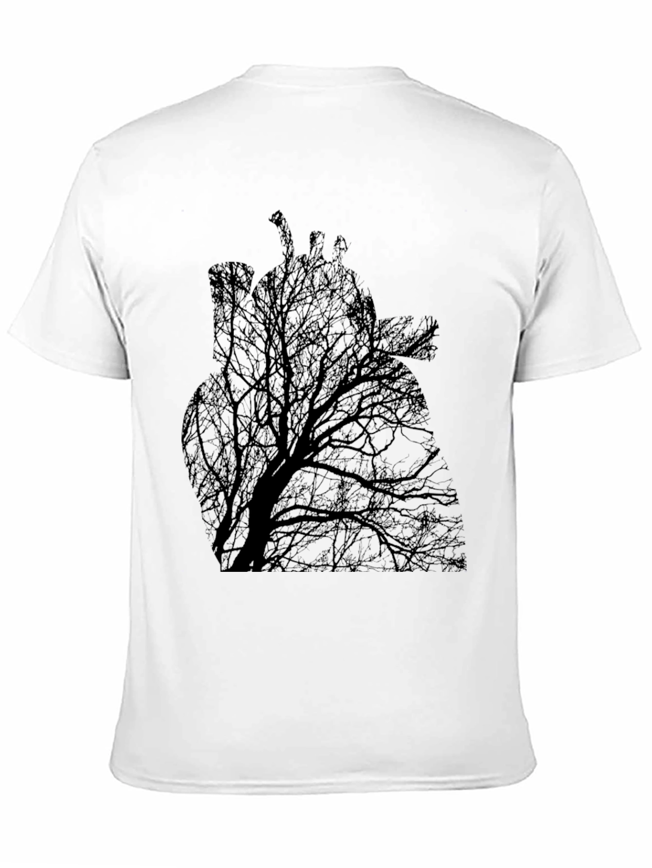 Tree Heart Graphic Tee - Black