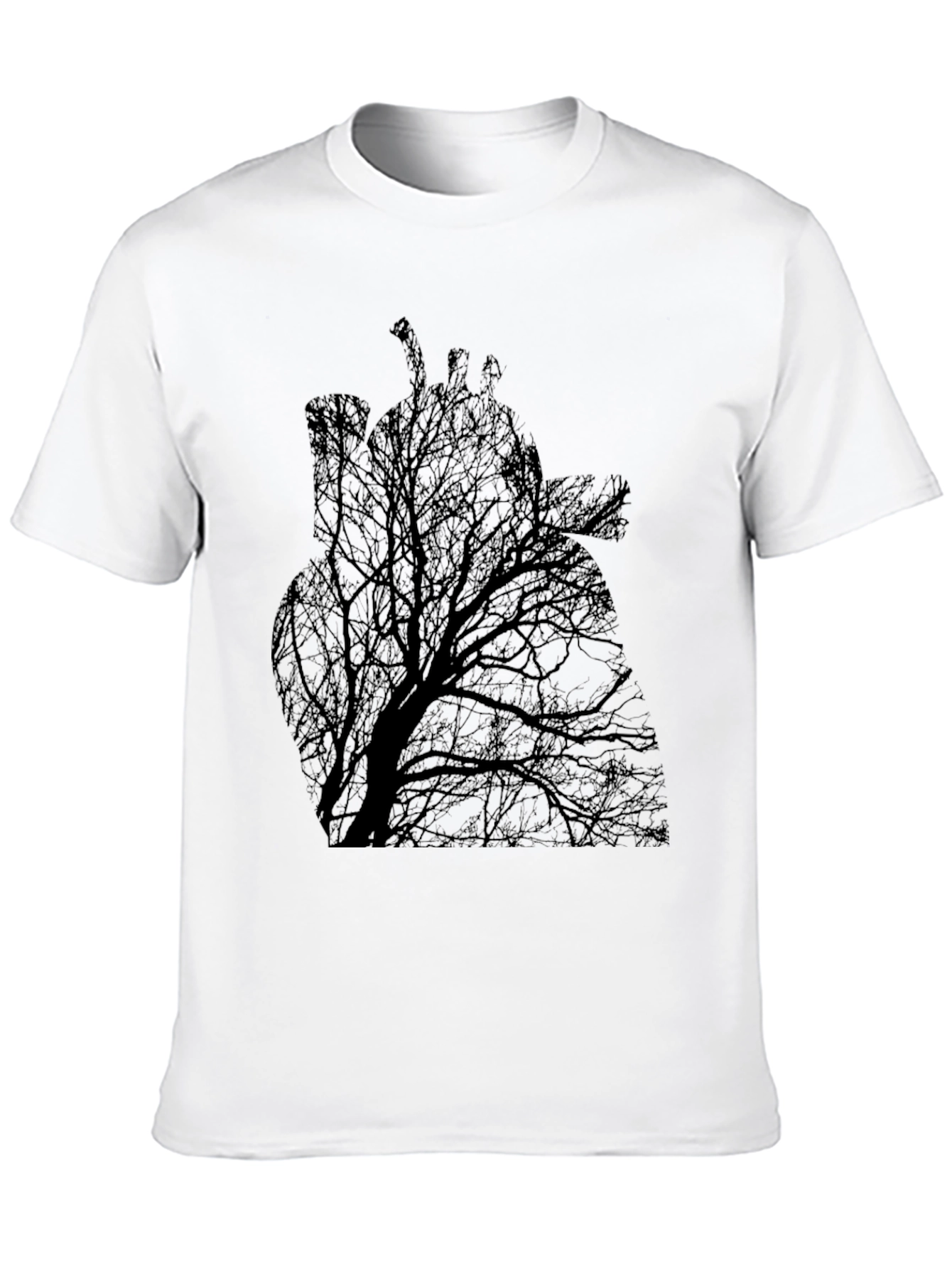 Tree Heart Graphic Tee - Black