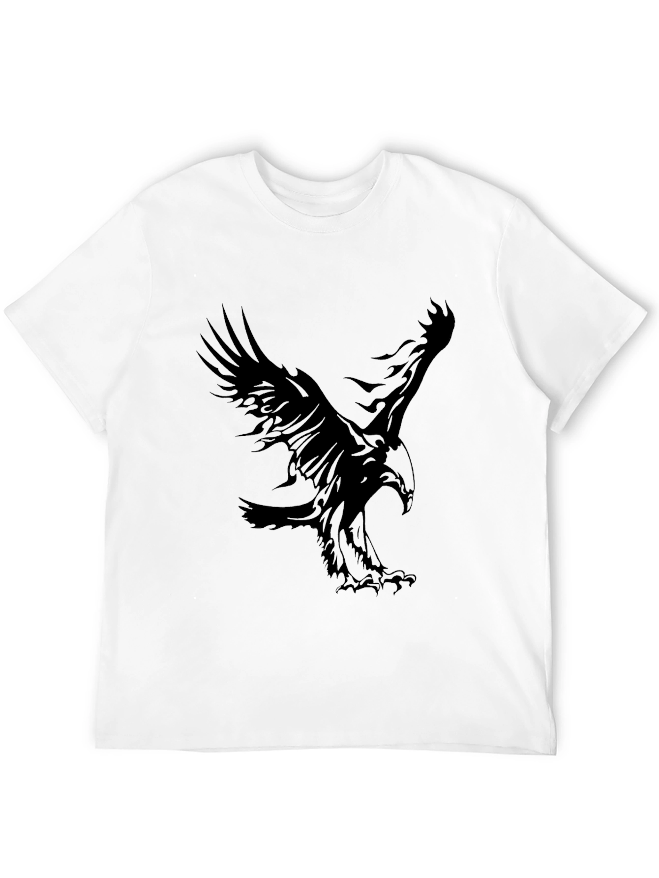 Mens Black Eagle Graphic Tee