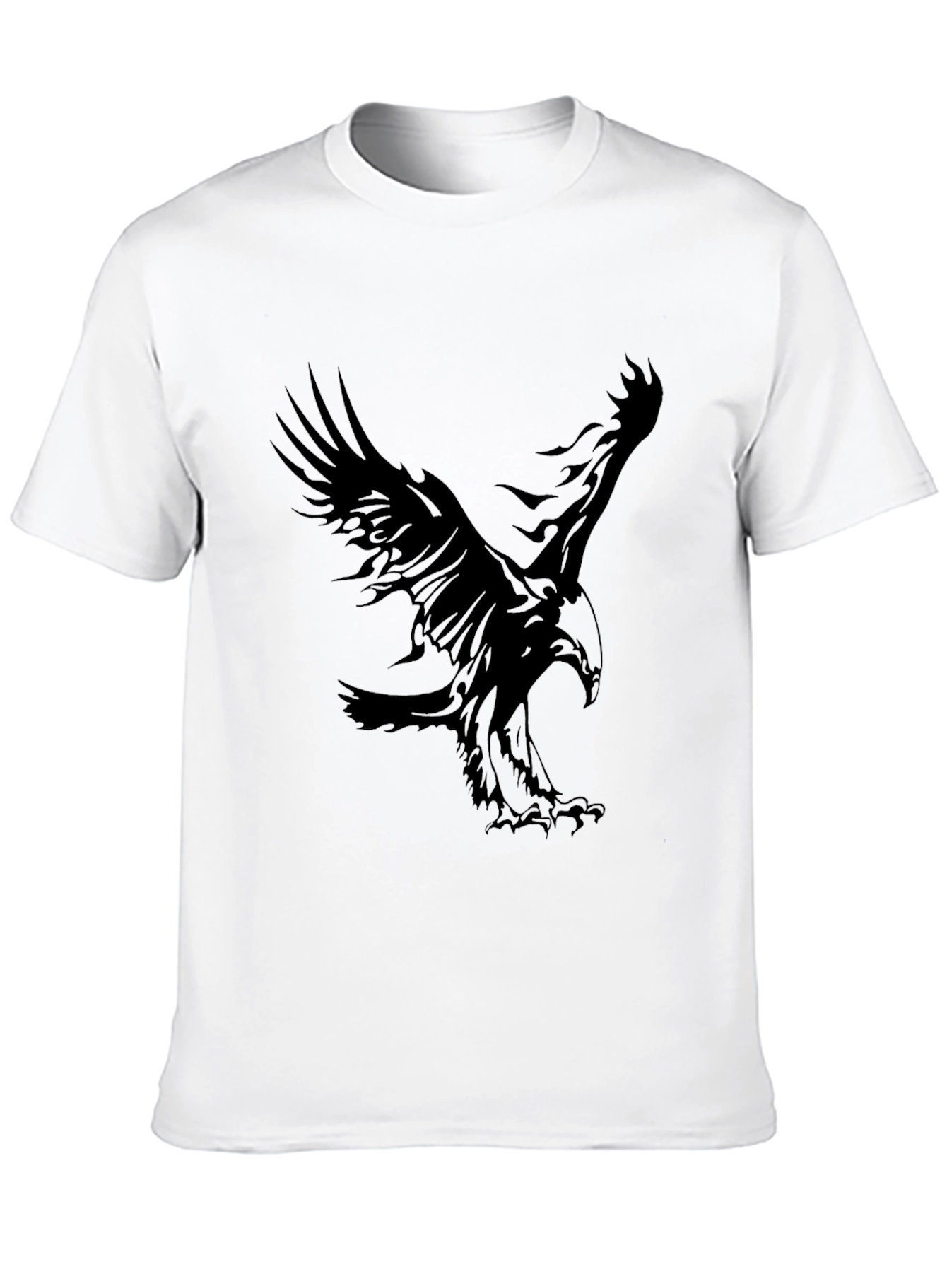 Mens Black Eagle Graphic Tee