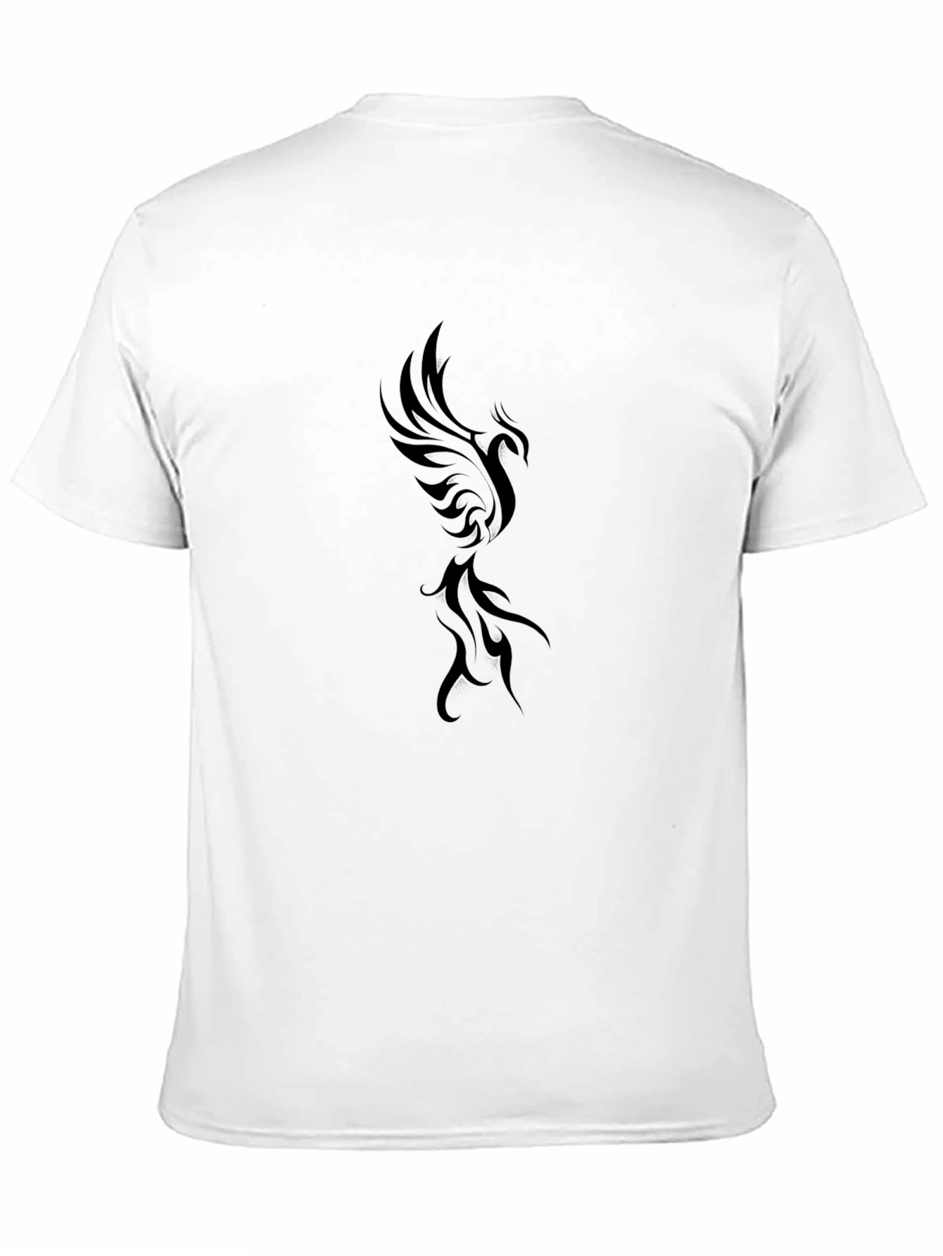 Phoenix Graphic Tee - Stylish Black Cotton T-Shirt