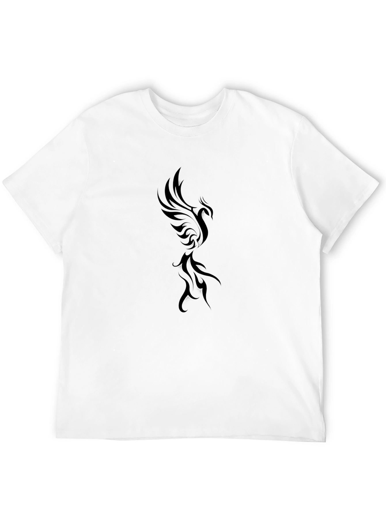 Phoenix Graphic Tee - Stylish Black Cotton T-Shirt