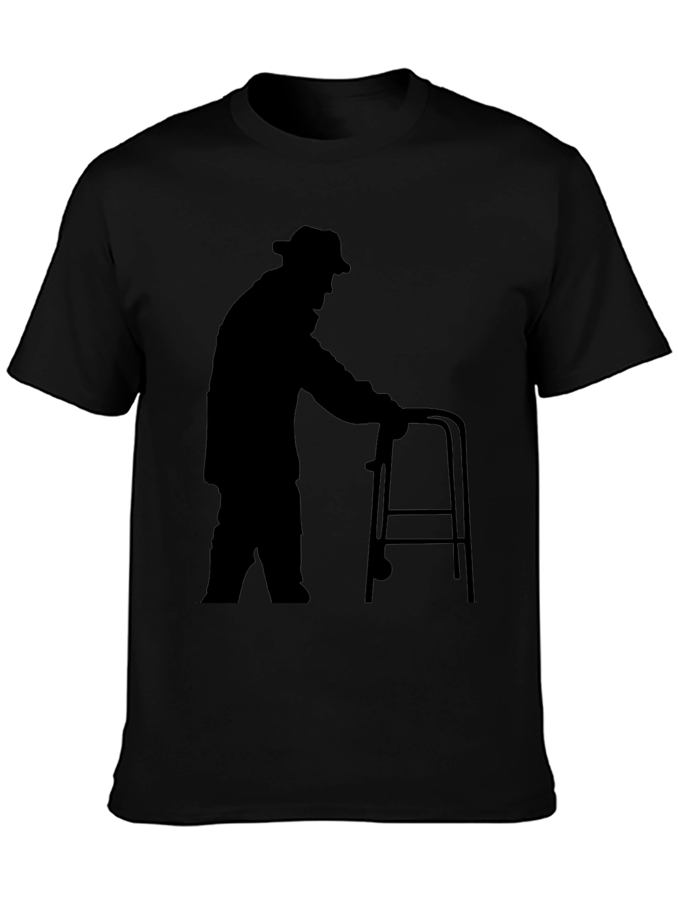 Silhouette Senior Walker Black T-Shirt