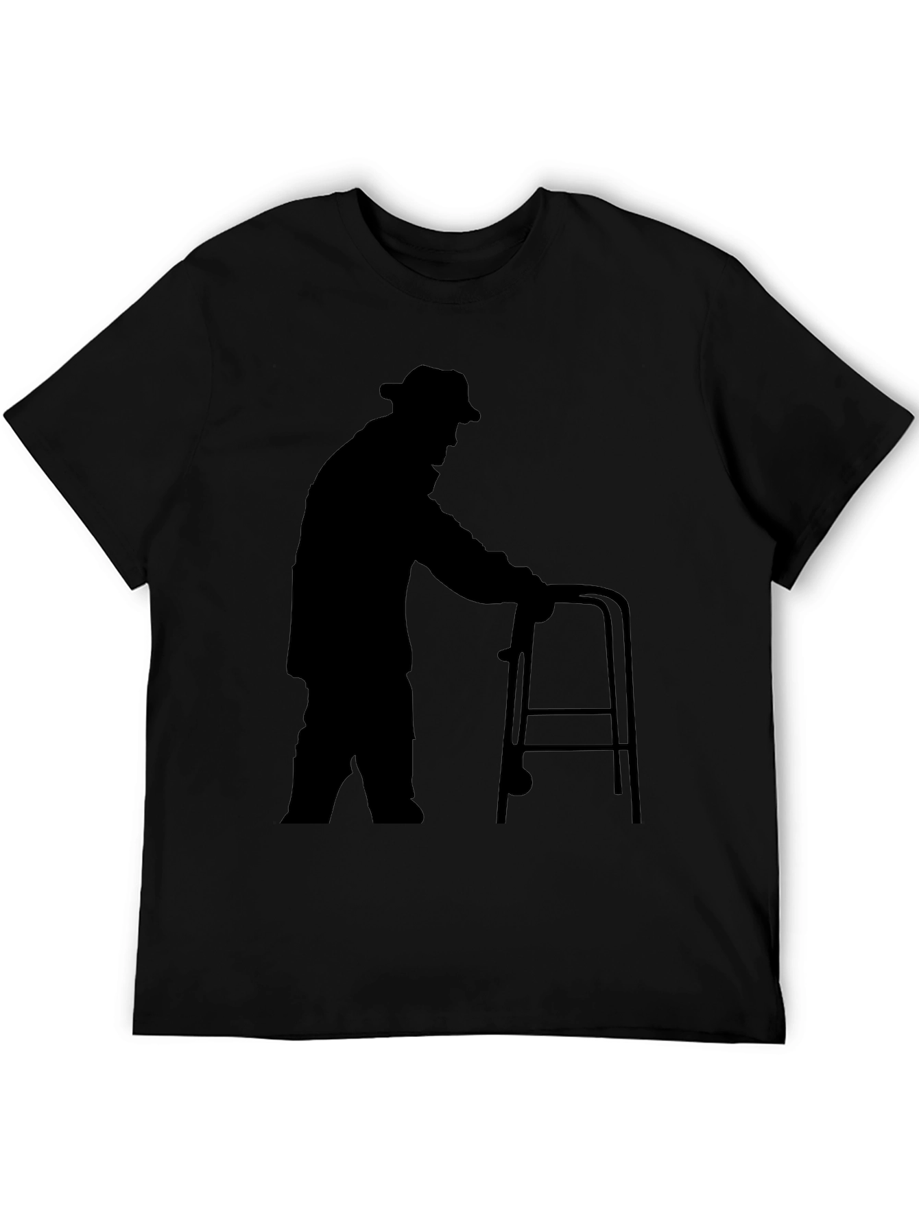 Silhouette Senior Walker Black T-Shirt