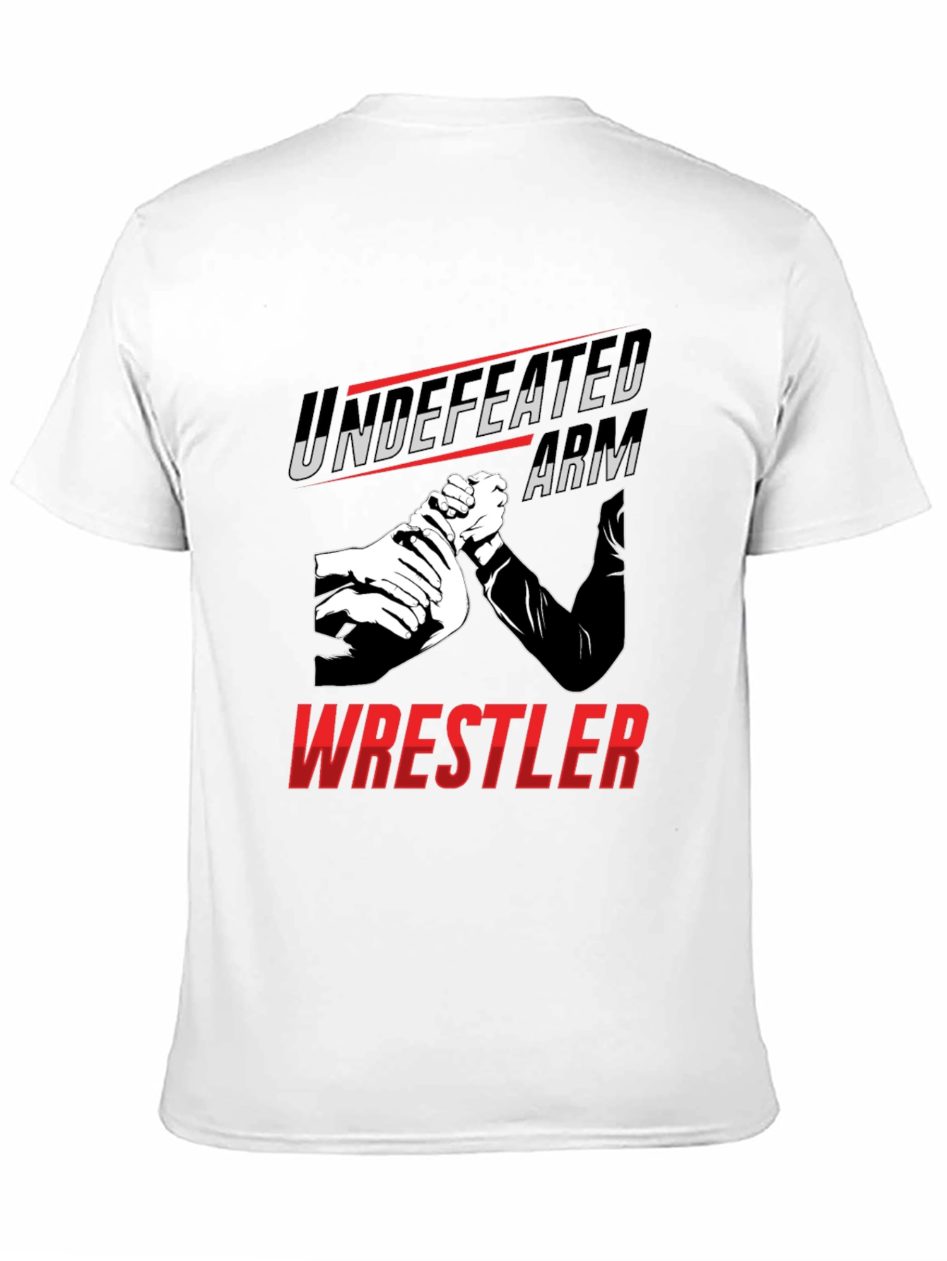 Undefeated Arm Wrestler Graphic Tee - Black