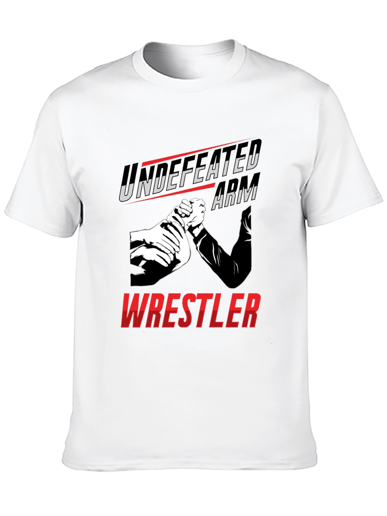 Undefeated Arm Wrestler Graphic Tee - Black