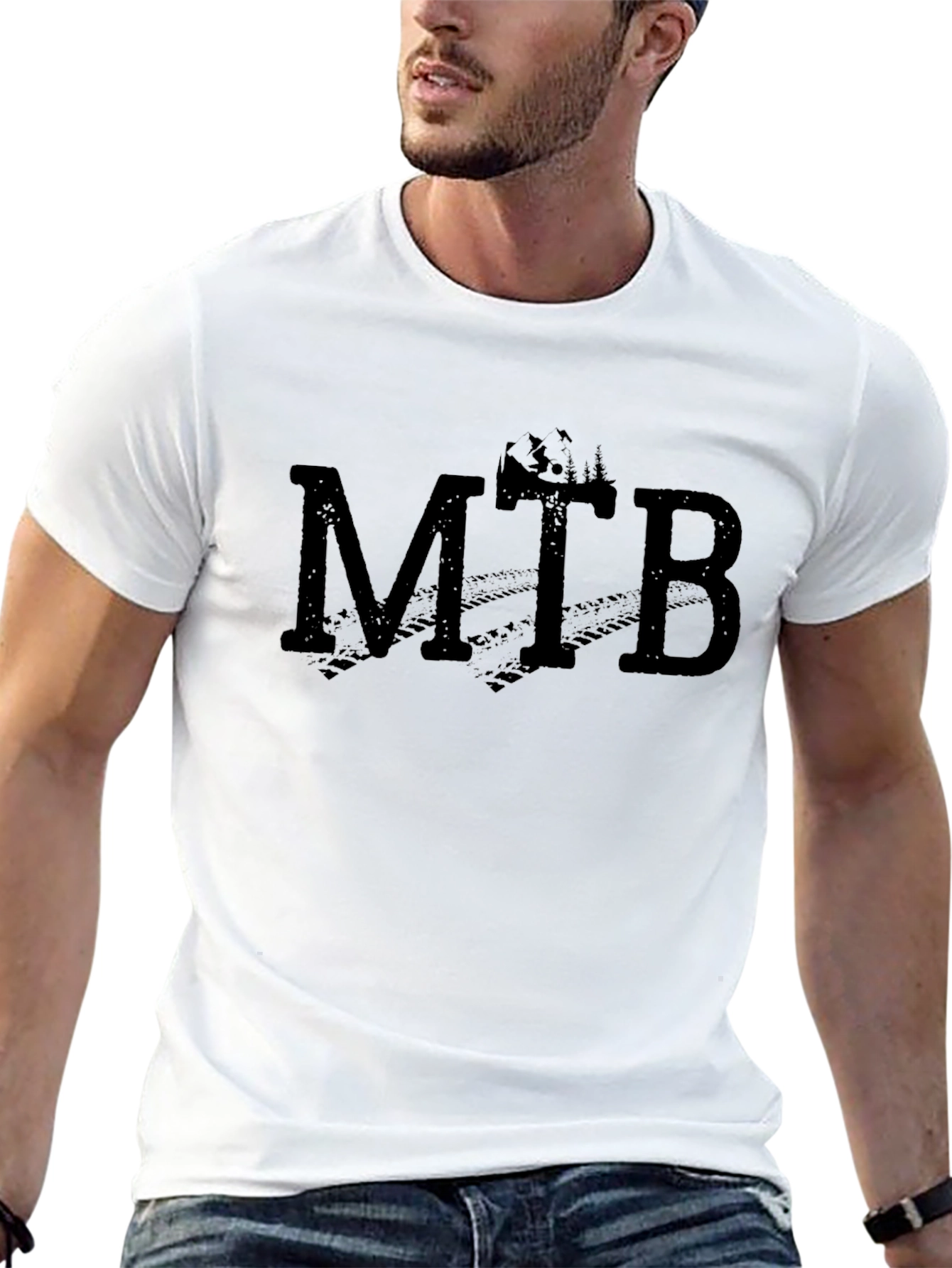 MTB Mountain Bike T-Shirt - Black