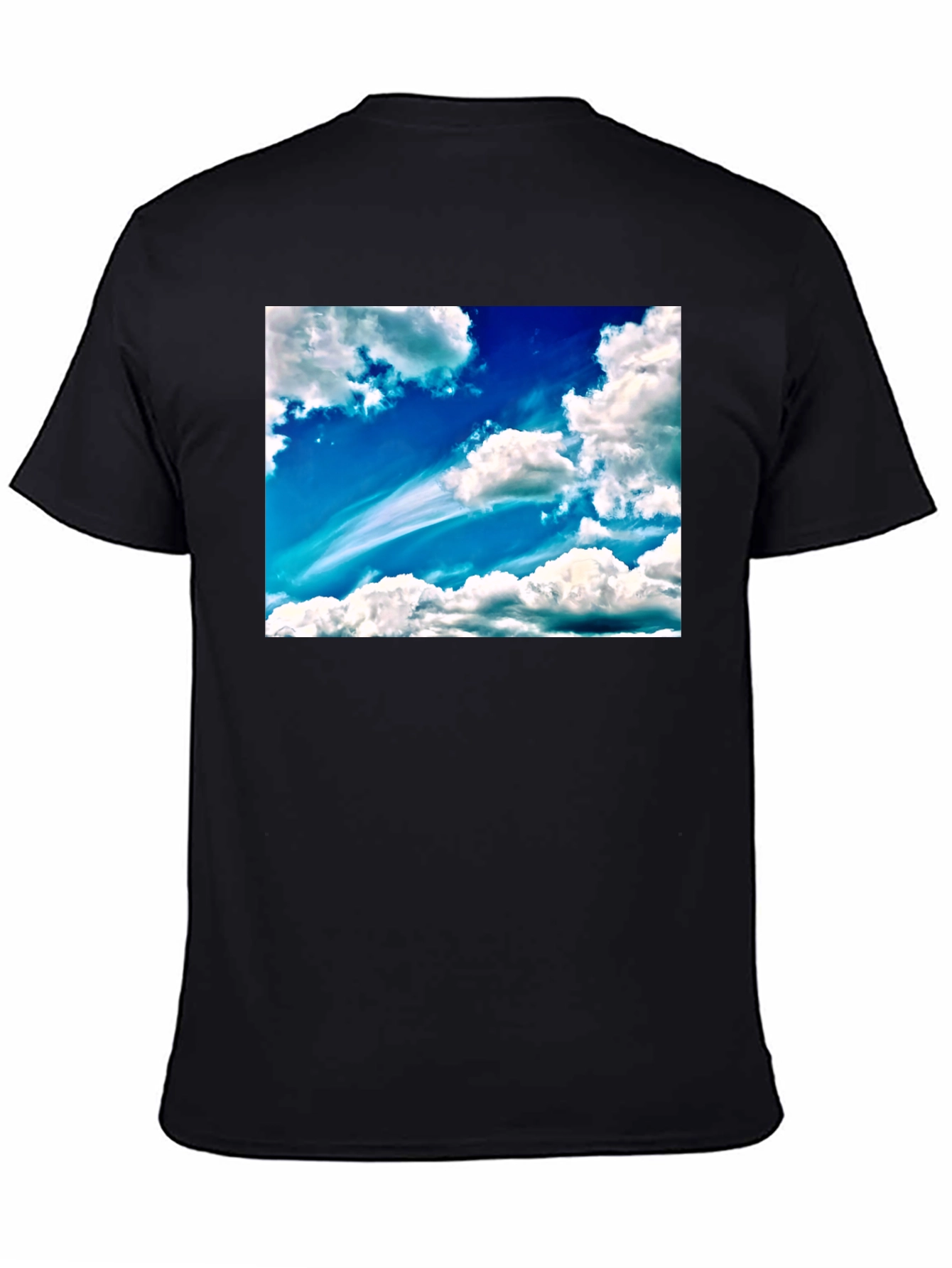 Sky Cloudscape Graphic Tee - Cotton Blend T-Shirt