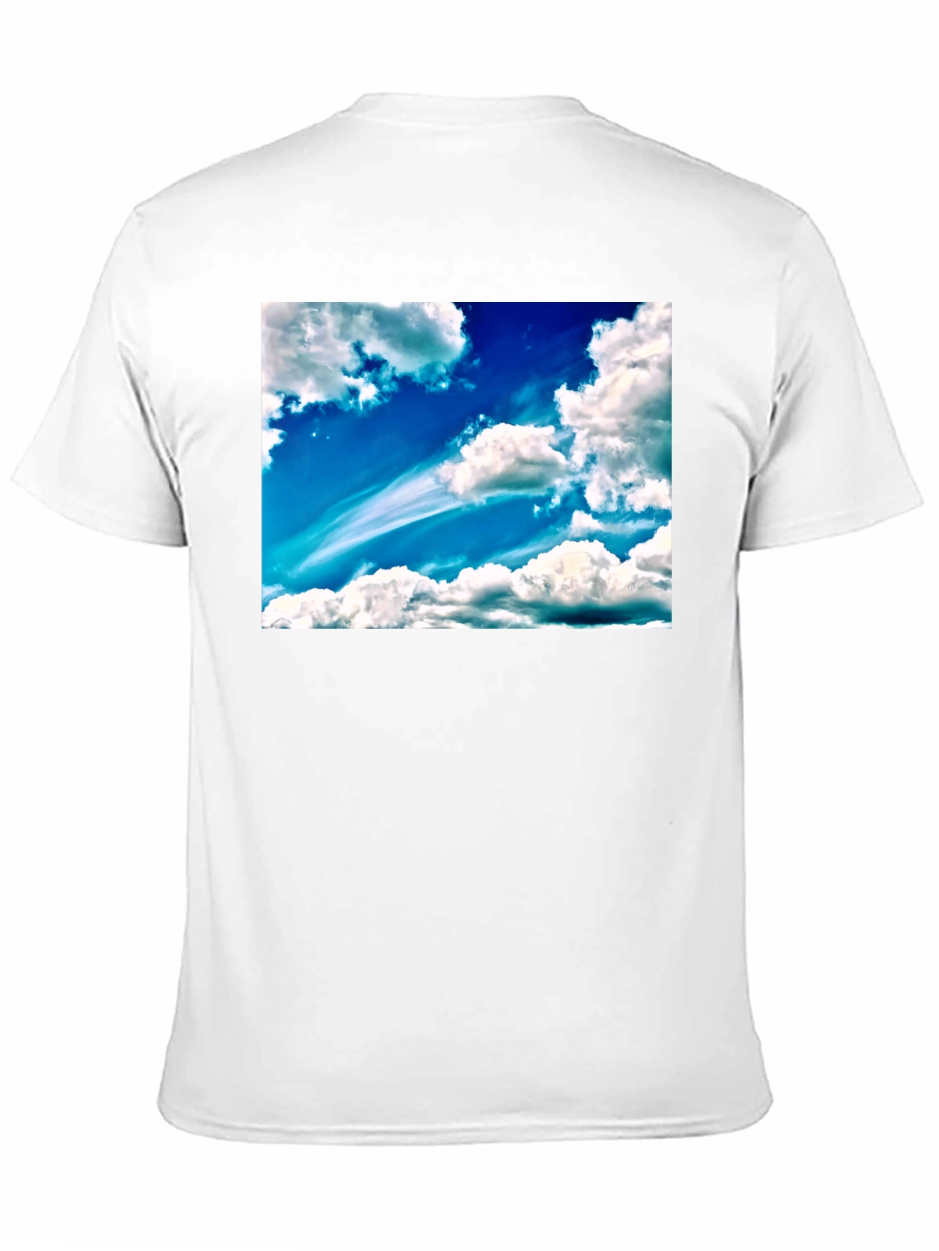 Sky Cloudscape Graphic Tee - Cotton Blend T-Shirt