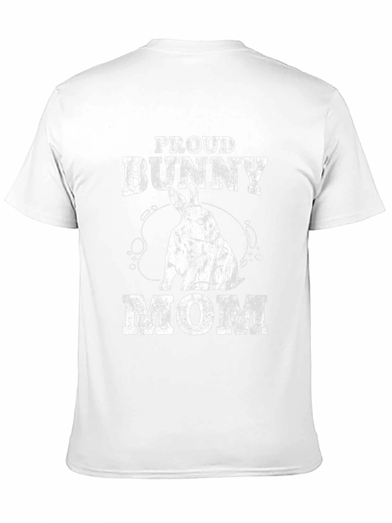 Proud Bunny Mom T-Shirt - Black Cotton Tee