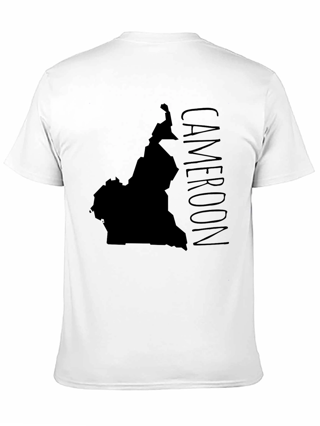 Cameroon Map T-Shirt - Black Graphic Tee