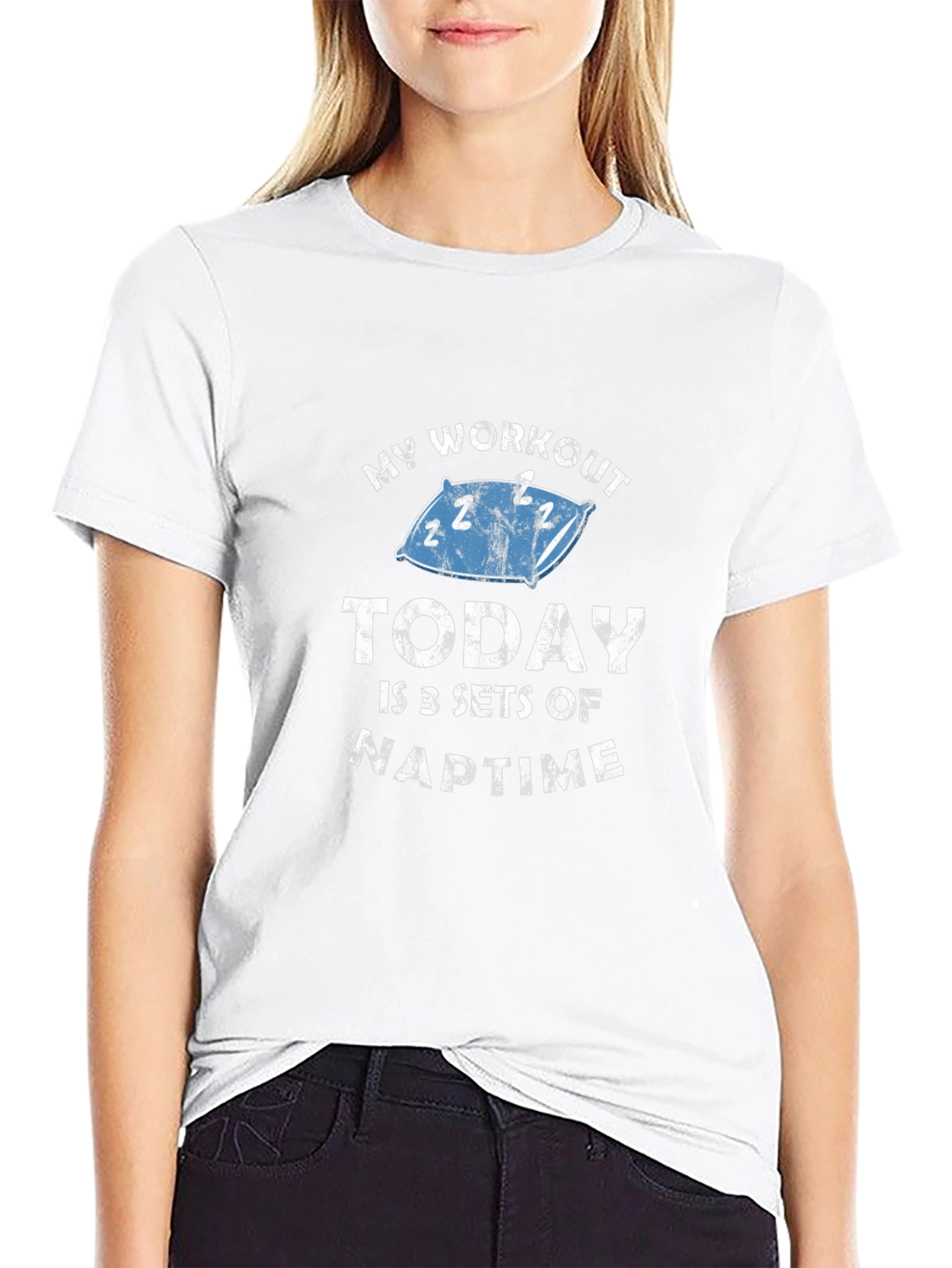 Naptime Workout T-Shirt Funny Sleep Gym Tee