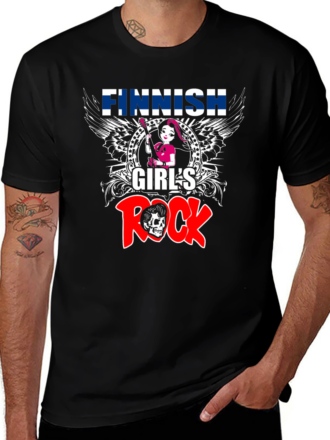 Finnish Girls Rock Graphic Tee
