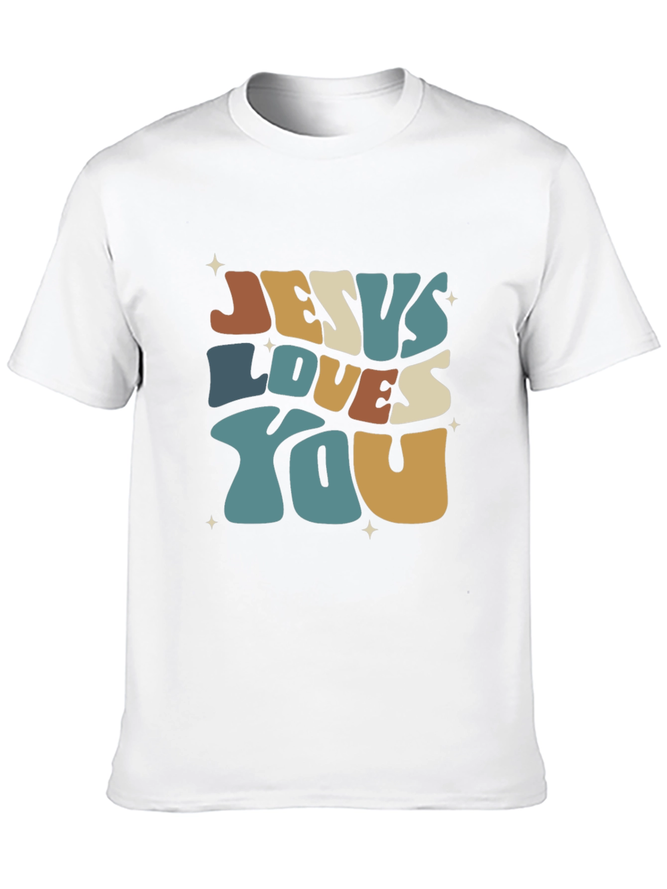 Jesus Loves You Retro Graphic Tee