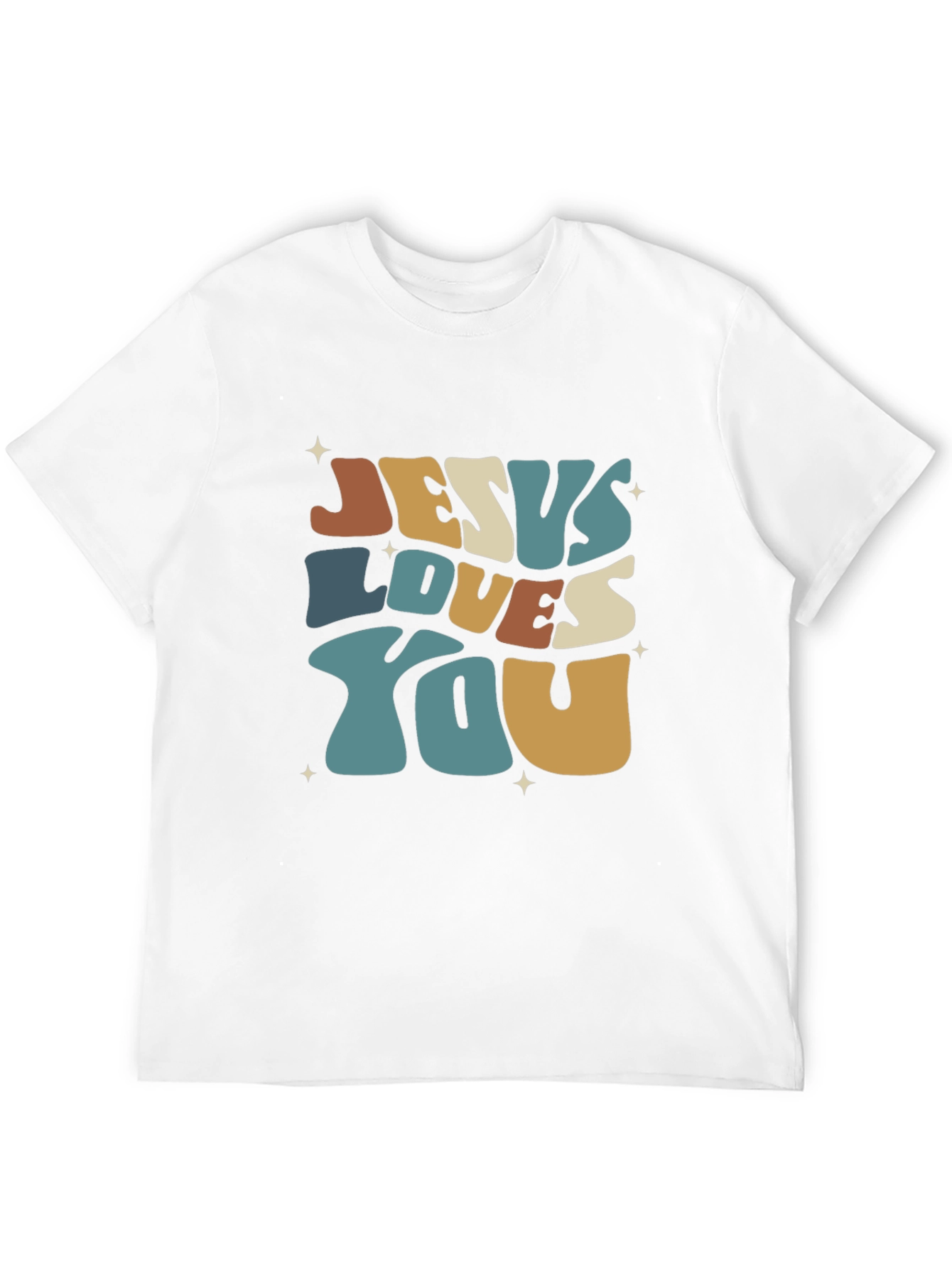 Jesus Loves You Retro Graphic Tee