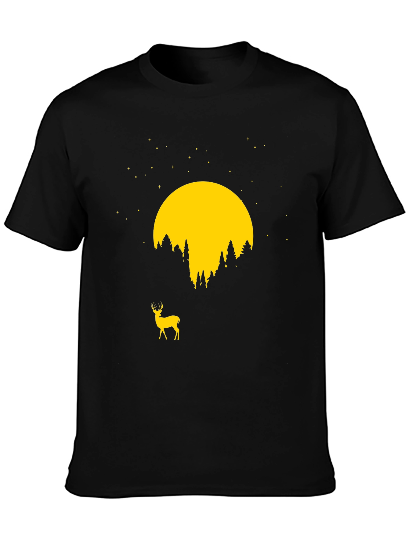 Deer Moon Graphic Tee - Nature Inspired T-Shirt