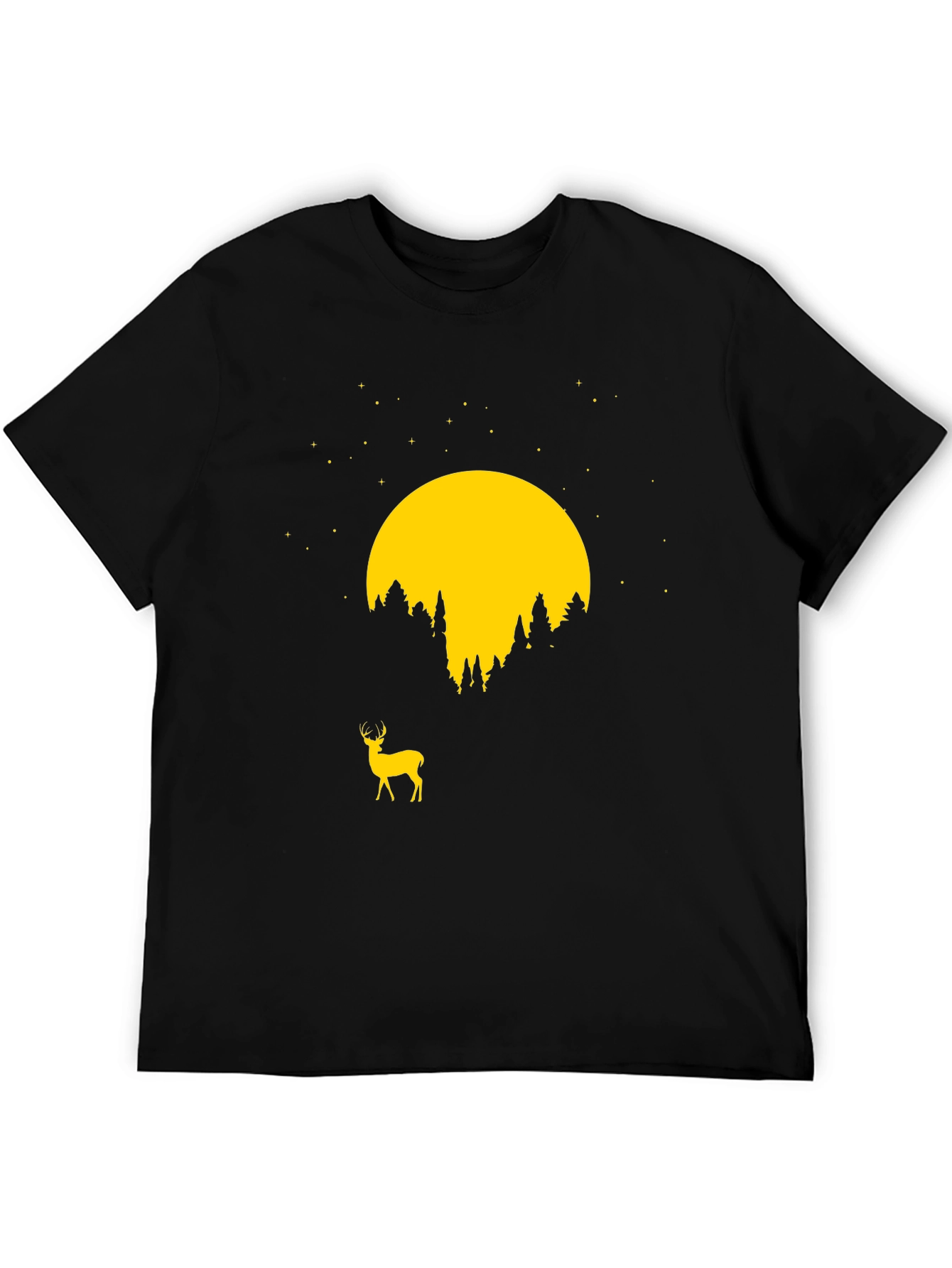 Deer Moon Graphic Tee - Nature Inspired T-Shirt