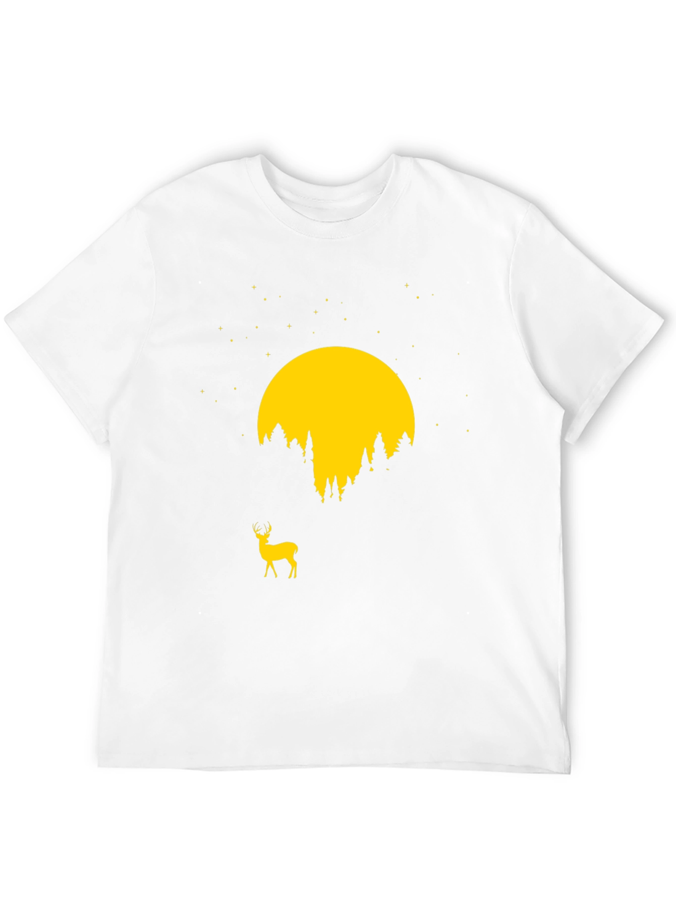 Deer Moon Graphic Tee - Nature Inspired T-Shirt