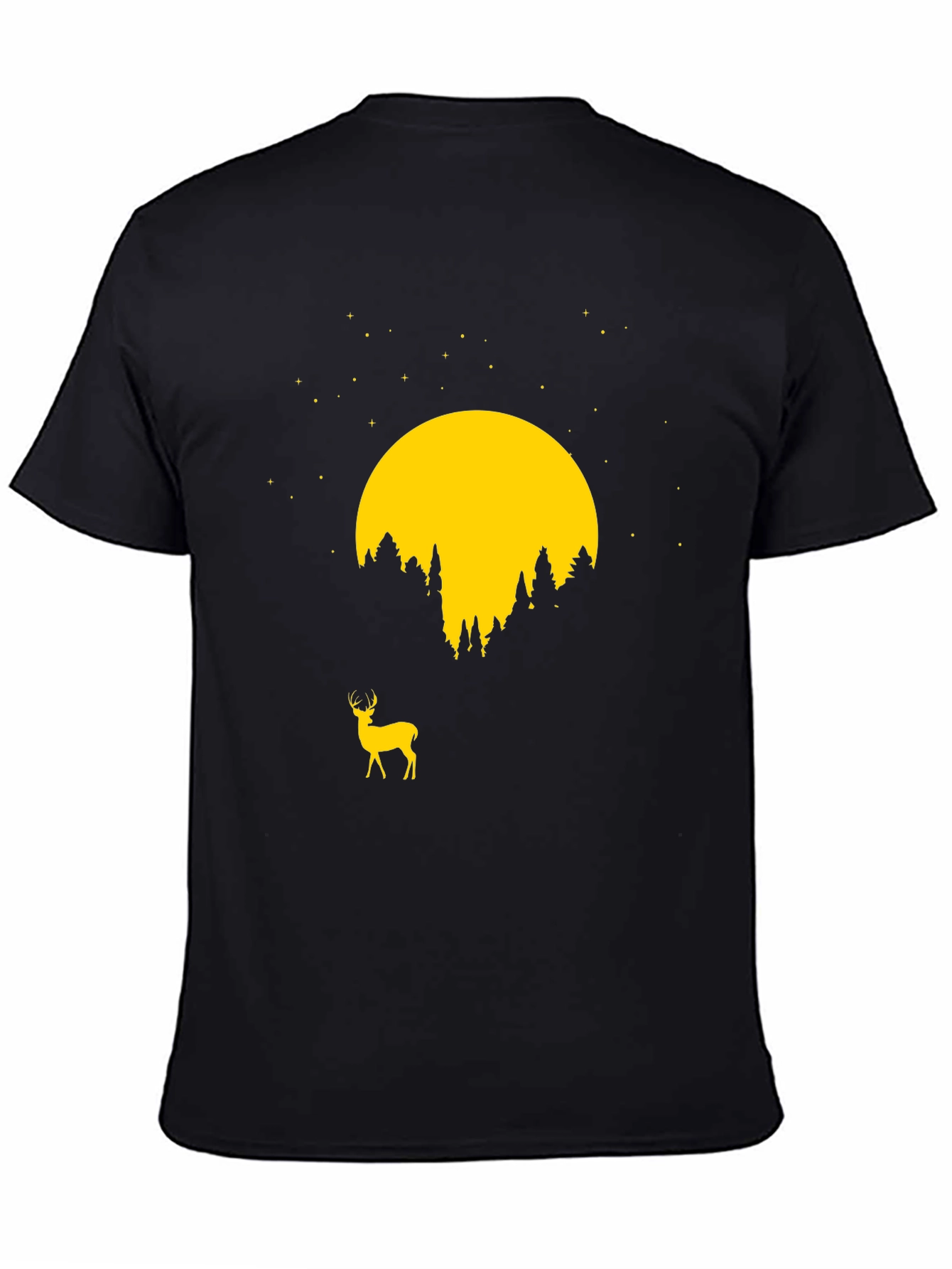 Deer Moon Graphic Tee - Nature Inspired T-Shirt