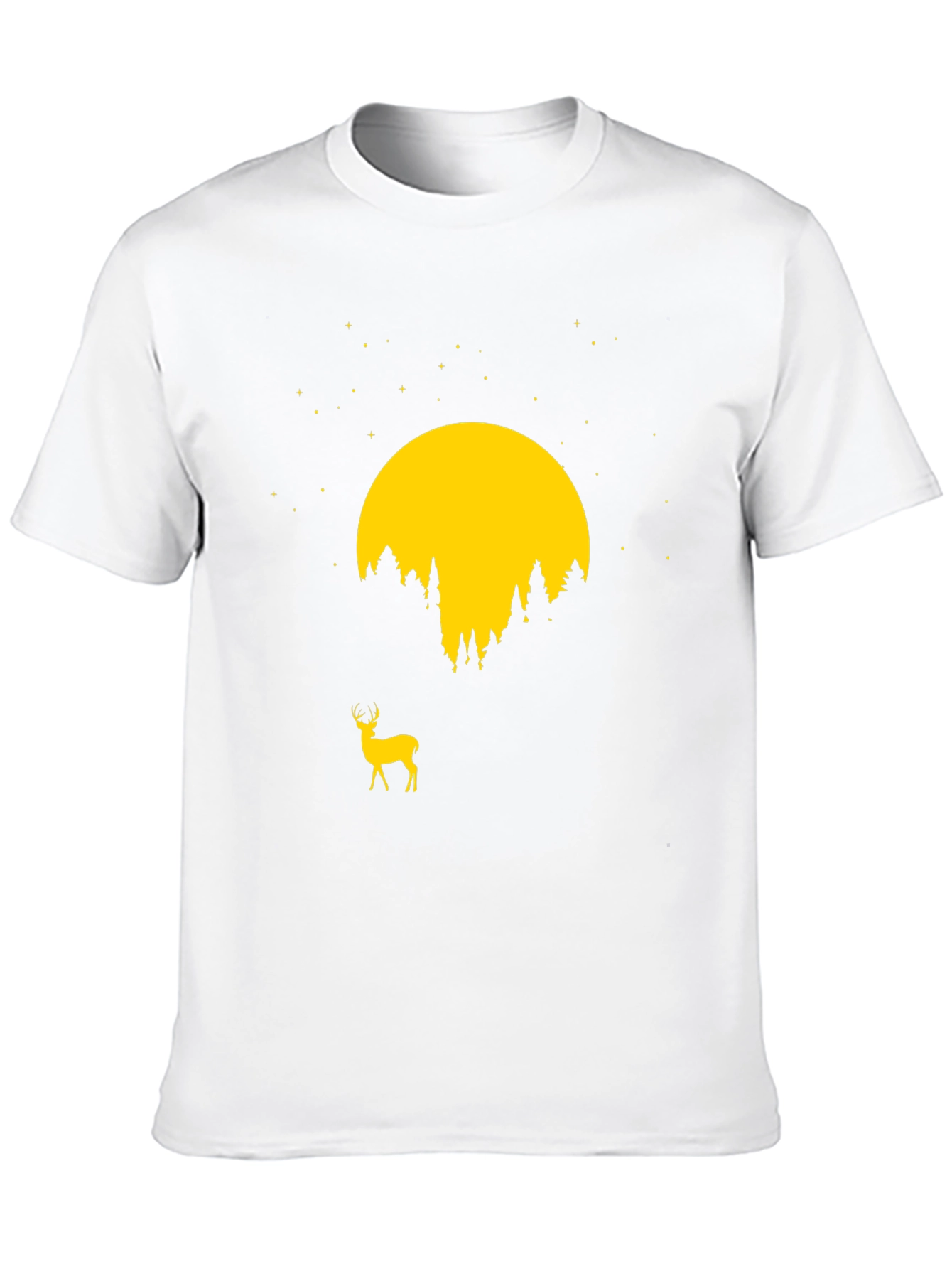 Deer Moon Graphic Tee - Nature Inspired T-Shirt