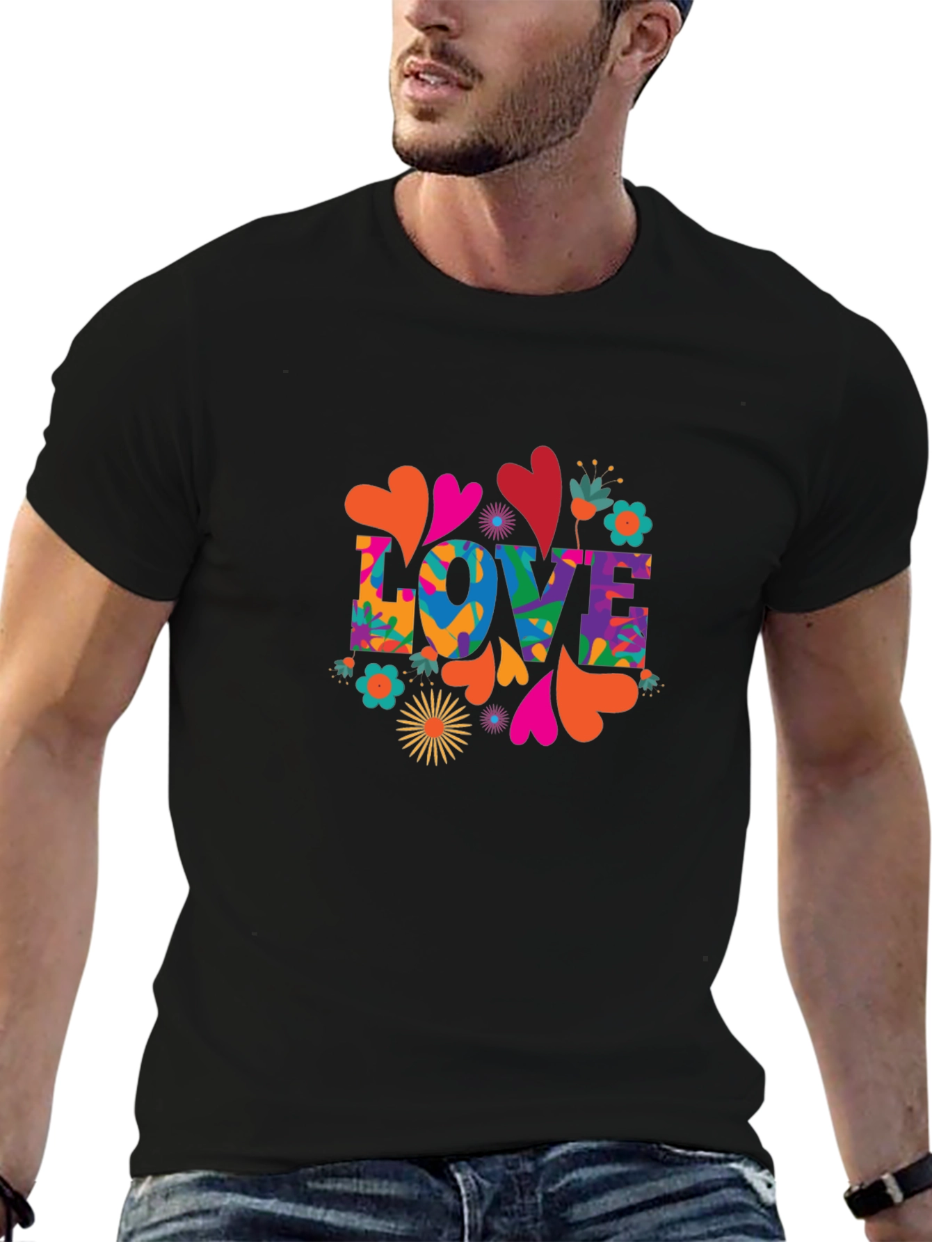 Love Graphic Black T-Shirt