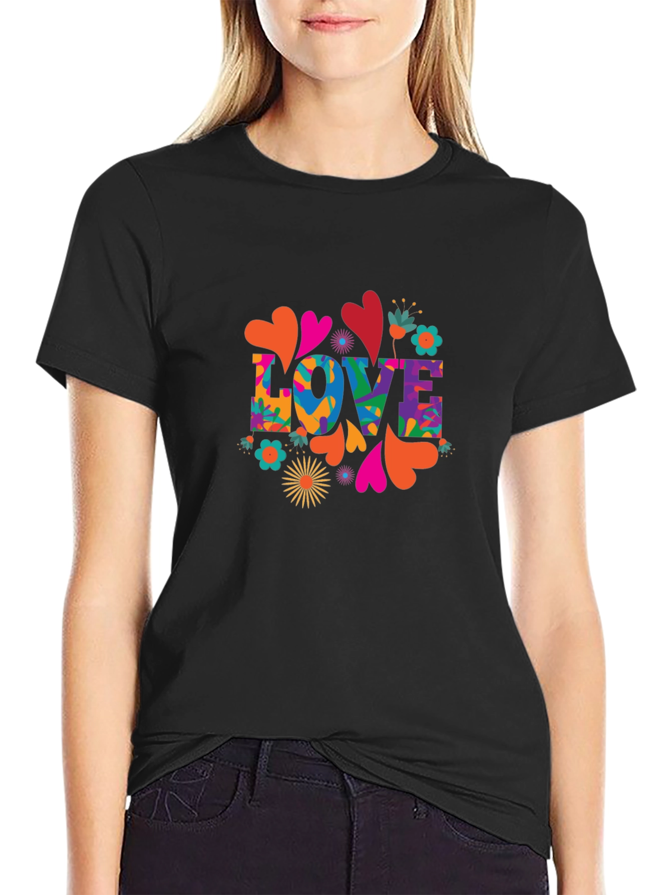 Love Graphic Black T-Shirt
